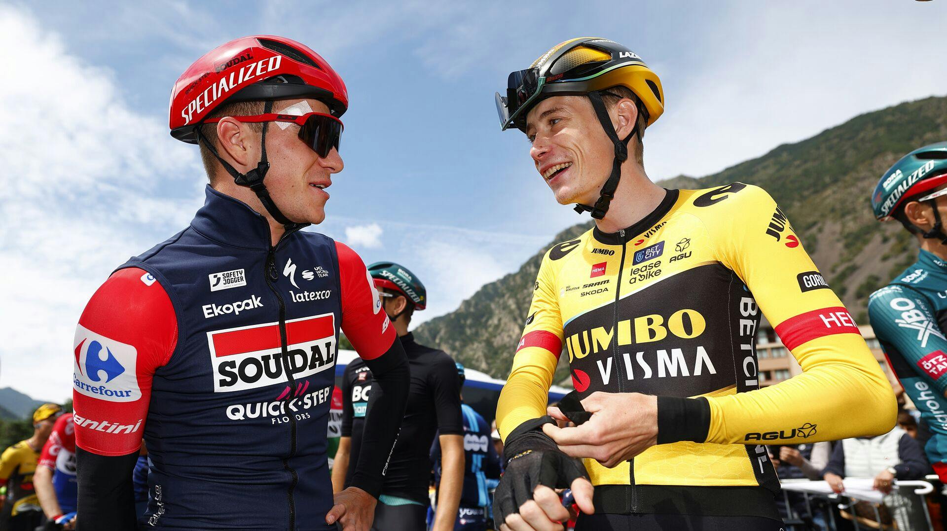 Remco Evenepoel og Jonas Vingegaard kunne have blevet holdkammerater, hvis fusionen var gået i gennem.