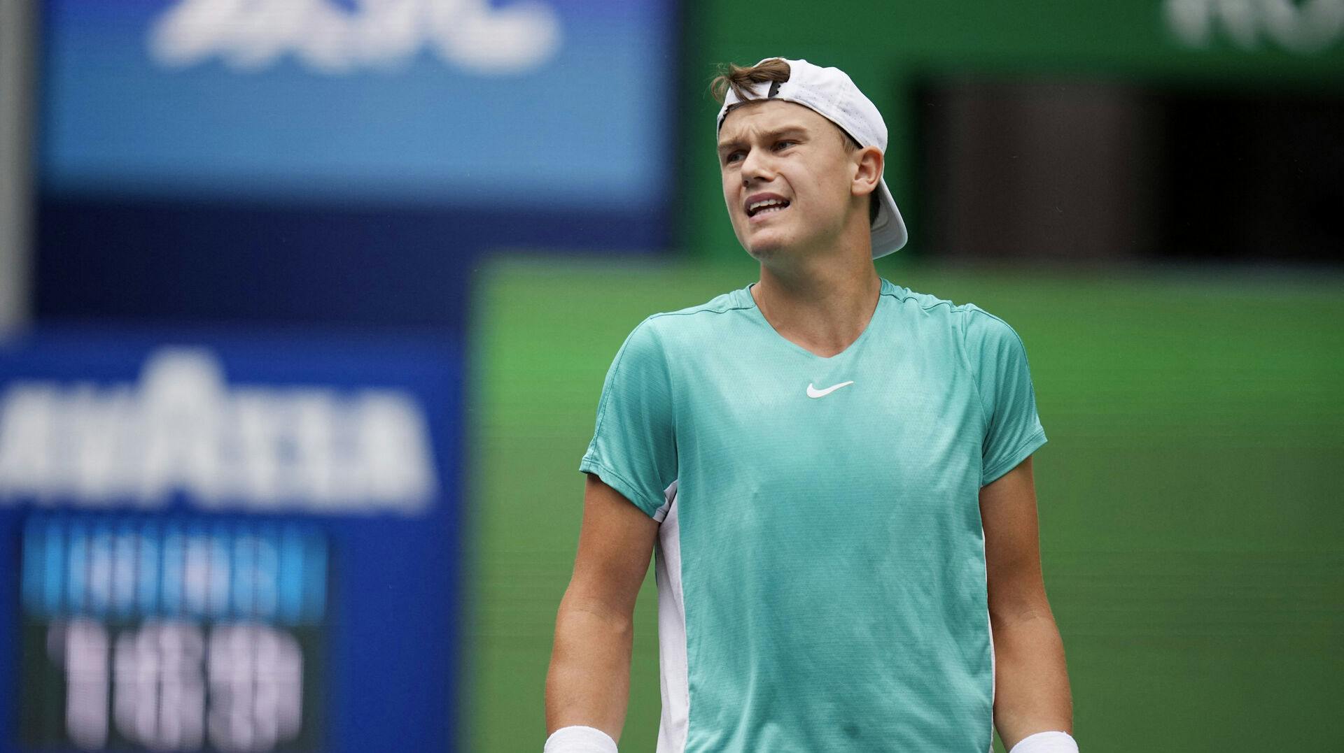 Tennis – ATP Masters 1000 – Shanghai Masters – Qizhong Forest Sports City Arena, Shanghai, China – October 6, 2023 Denmark's Holger Rune reacts during his Round of 64 match against Brandon Nakashima of the U.S. REUTERS/Aly Song
