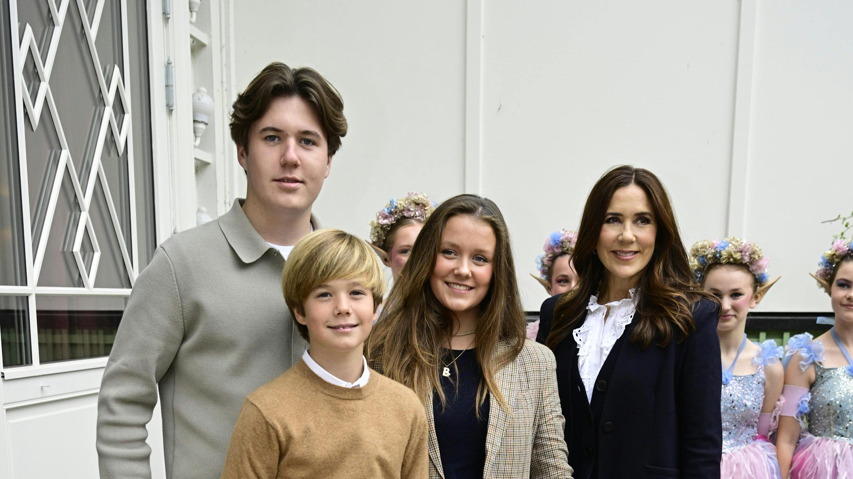 Fra venstre: Prins Christian, prins Vincent, prinsesse Isabella og Mary.