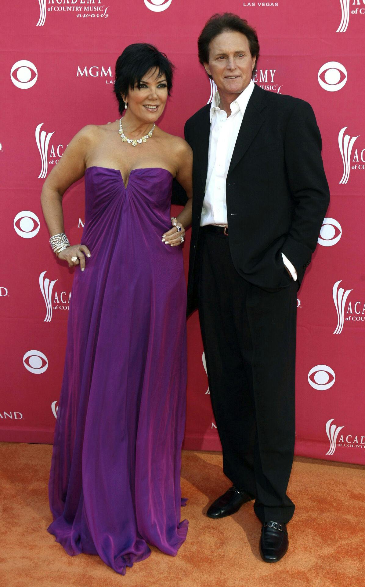 Kris Jenner (tv.) og Bruce Jenner (th.) var gift i 22 år.