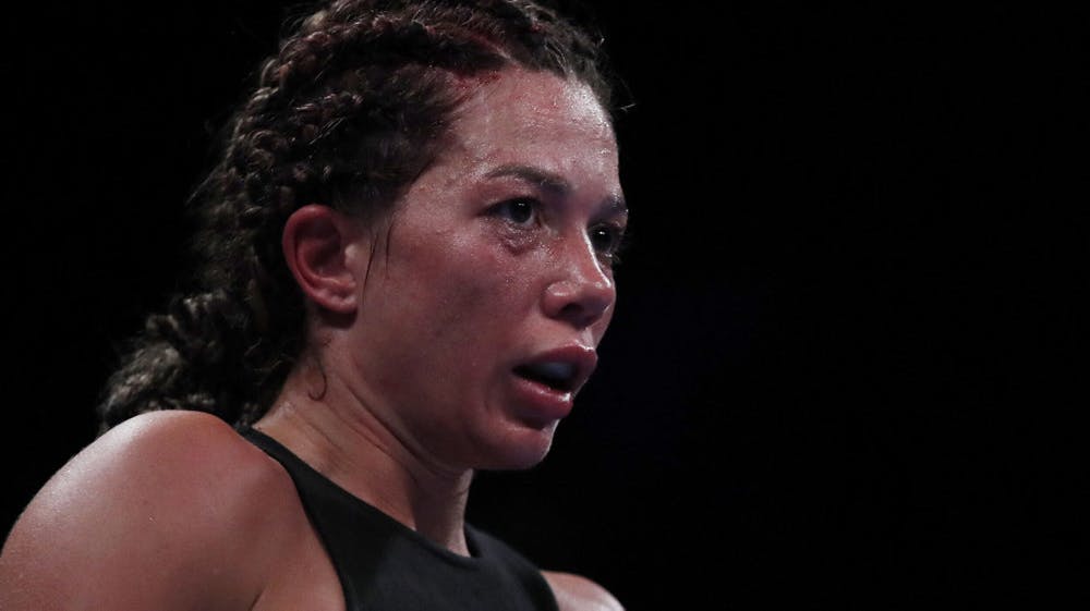 Sarah Mahfoud tabte sidste år sit VM-bælte i fjervægt, men siden har hun vundet alle de tre kampe, hun har bokset. (Arkivfoto).