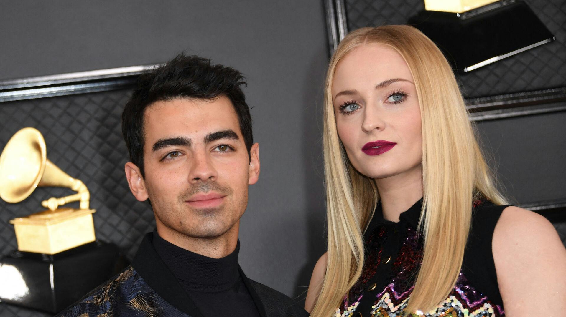British actress Sophie Turner and her husband US singer Joe Jonas arrives for the 62nd Annual Grammy Awards on January 26, 2020, in Los Angeles. VALERIE MACON / AFP