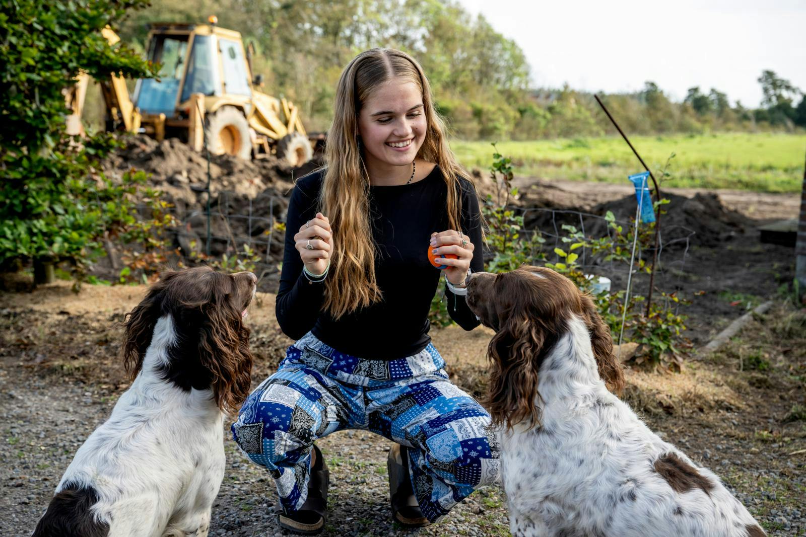 Nala og Molly skal naturligvis også have en godbid