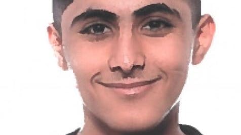 Politiets efterlysningsfoto af nu 17-årige Farhad.