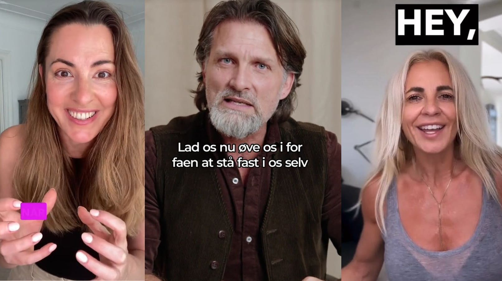 Anneli, Kim og Krisztina coacher på tiktok.