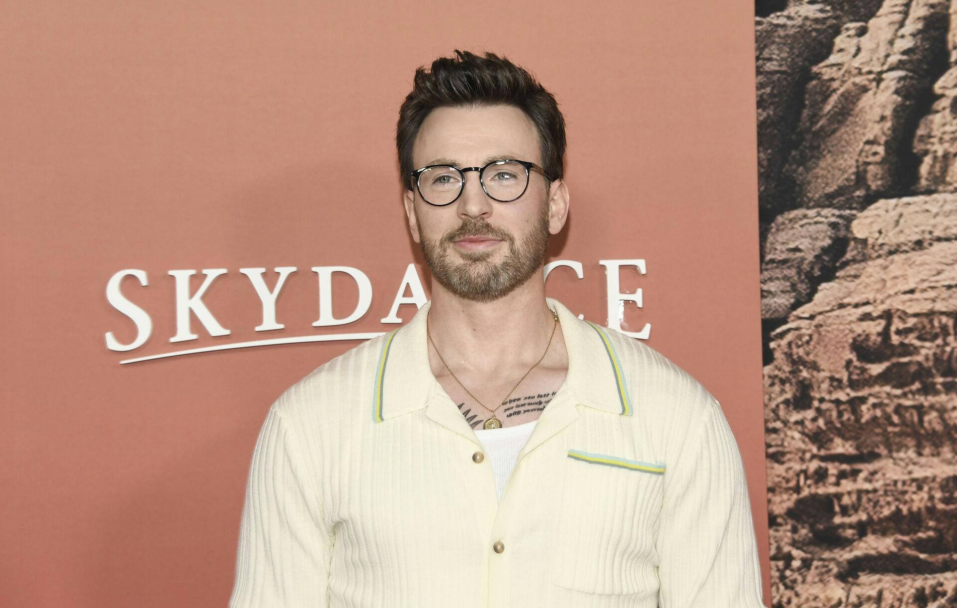 Chris Evans attends the premiere of Apple Original Films' "Ghosted" at AMC Lincoln Square on Tuesday, April 18, 2023, in New York. (Photo by Evan Agostini/Invision/AP)