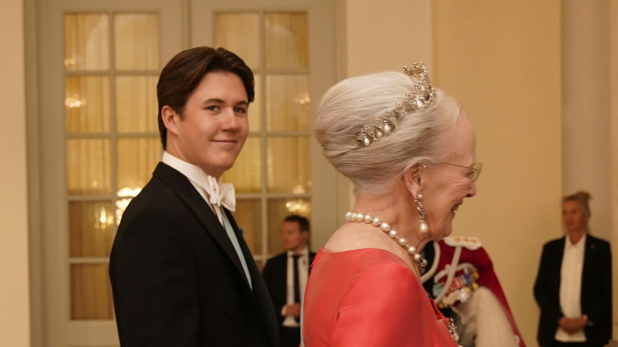 Prins Christian blev taget godt i mod af farmor.