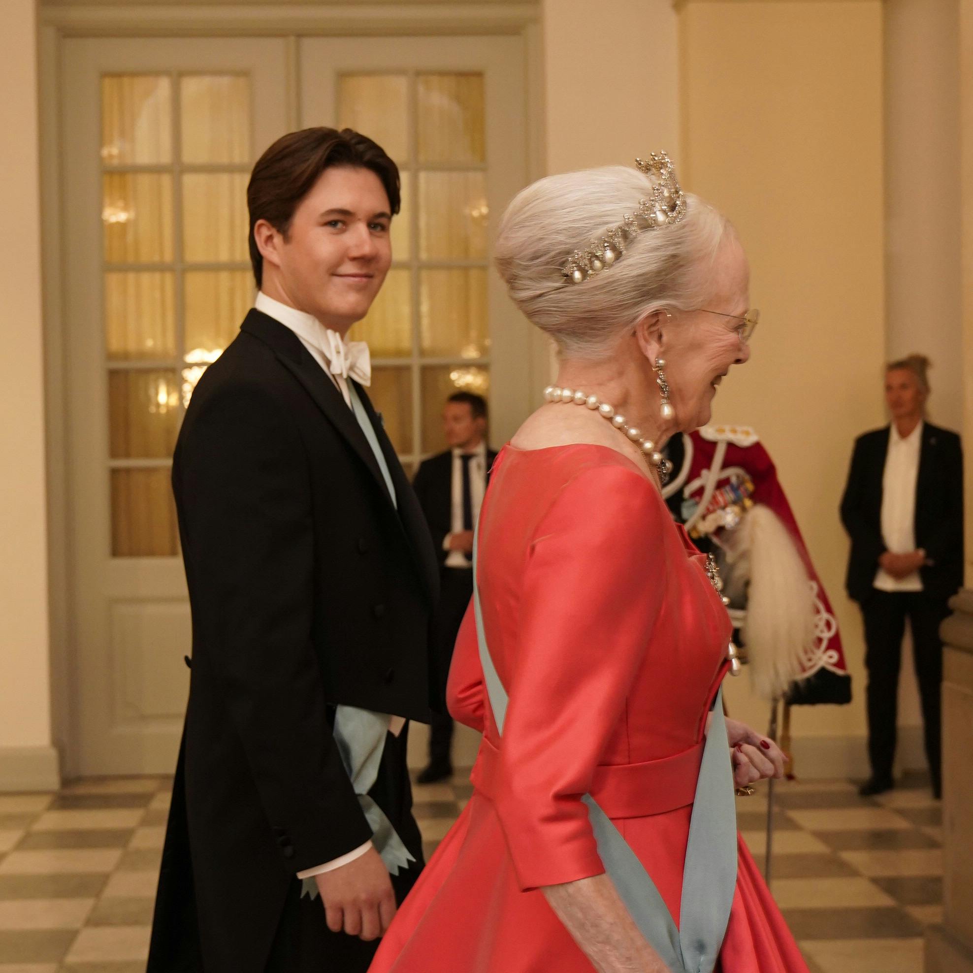 Prins Christian blev taget godt i mod af farmor.