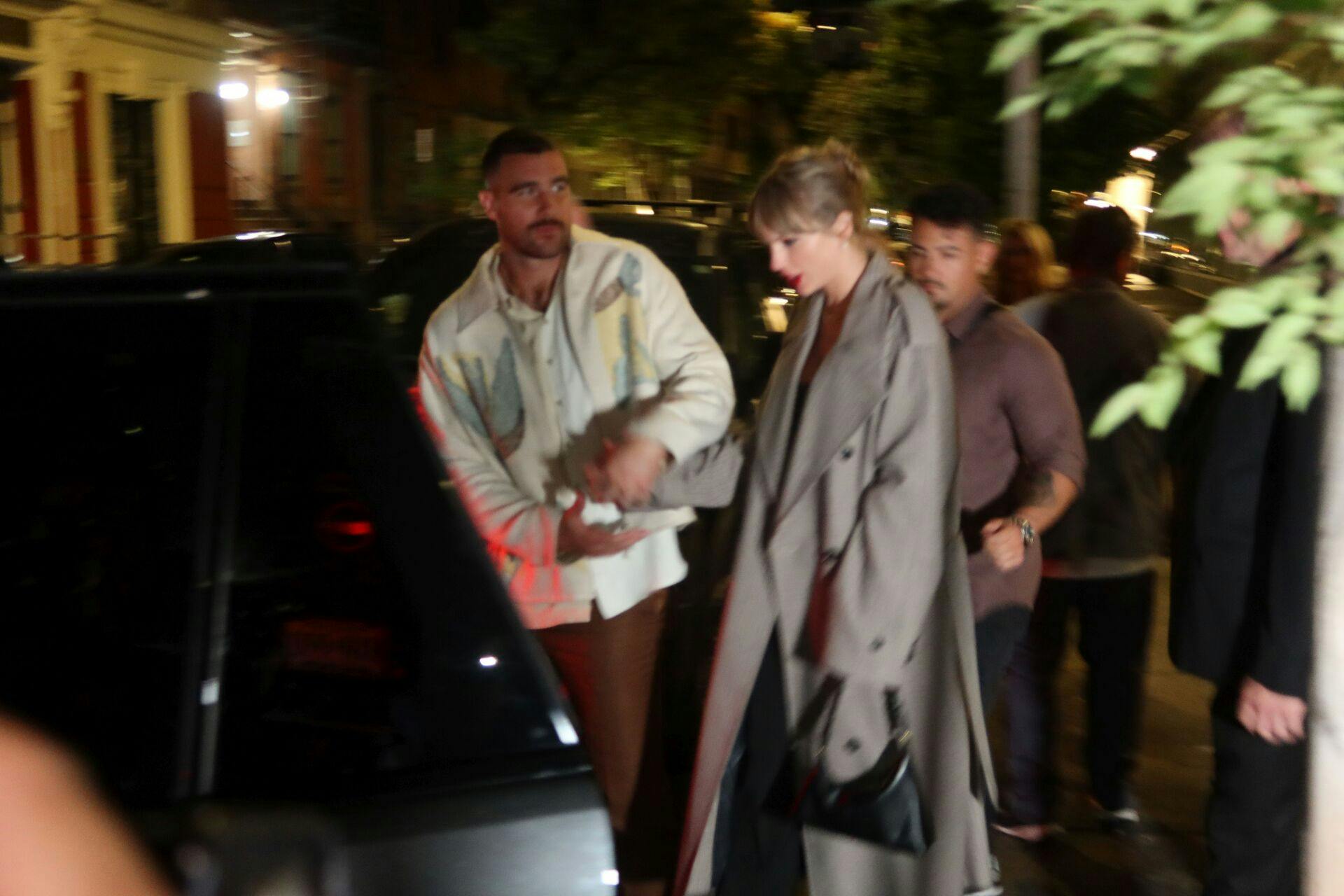 Saturday Night Live season 49 arrivals and guest highlights with Taylor Swift and more at NBC Studios-SNL After party, NYC Pictured: Taylor Swift, Travis Kelce Ref: SPL9968844 151023 NON-EXCLUSIVE Picture by: Rick Davis / SplashNews.com Splash News and Pictures USA: 310-525-5808 UK: 020 8126 1009 eamteam@shutterstock.com World Rights, No Italy Rights, No Romania Rights