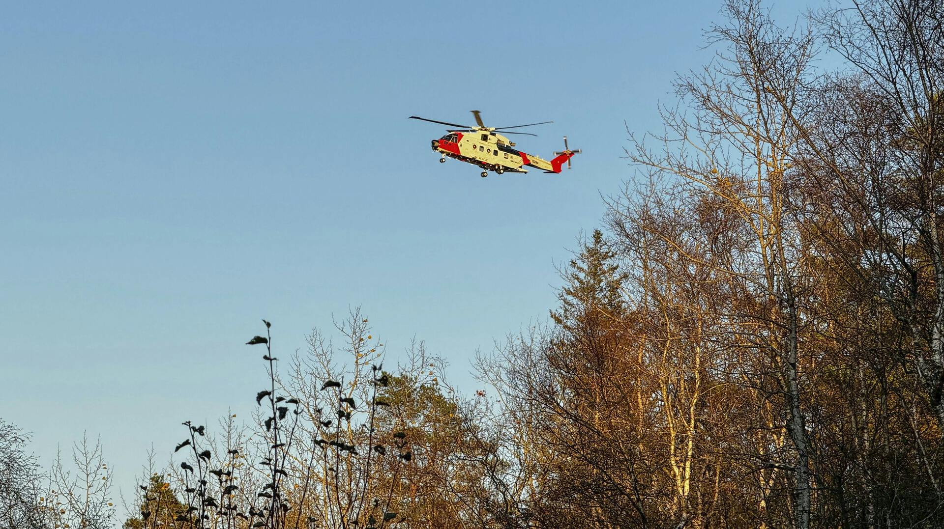 En helikopter er sendt i vejret for at lede efter den syvårige dreng.