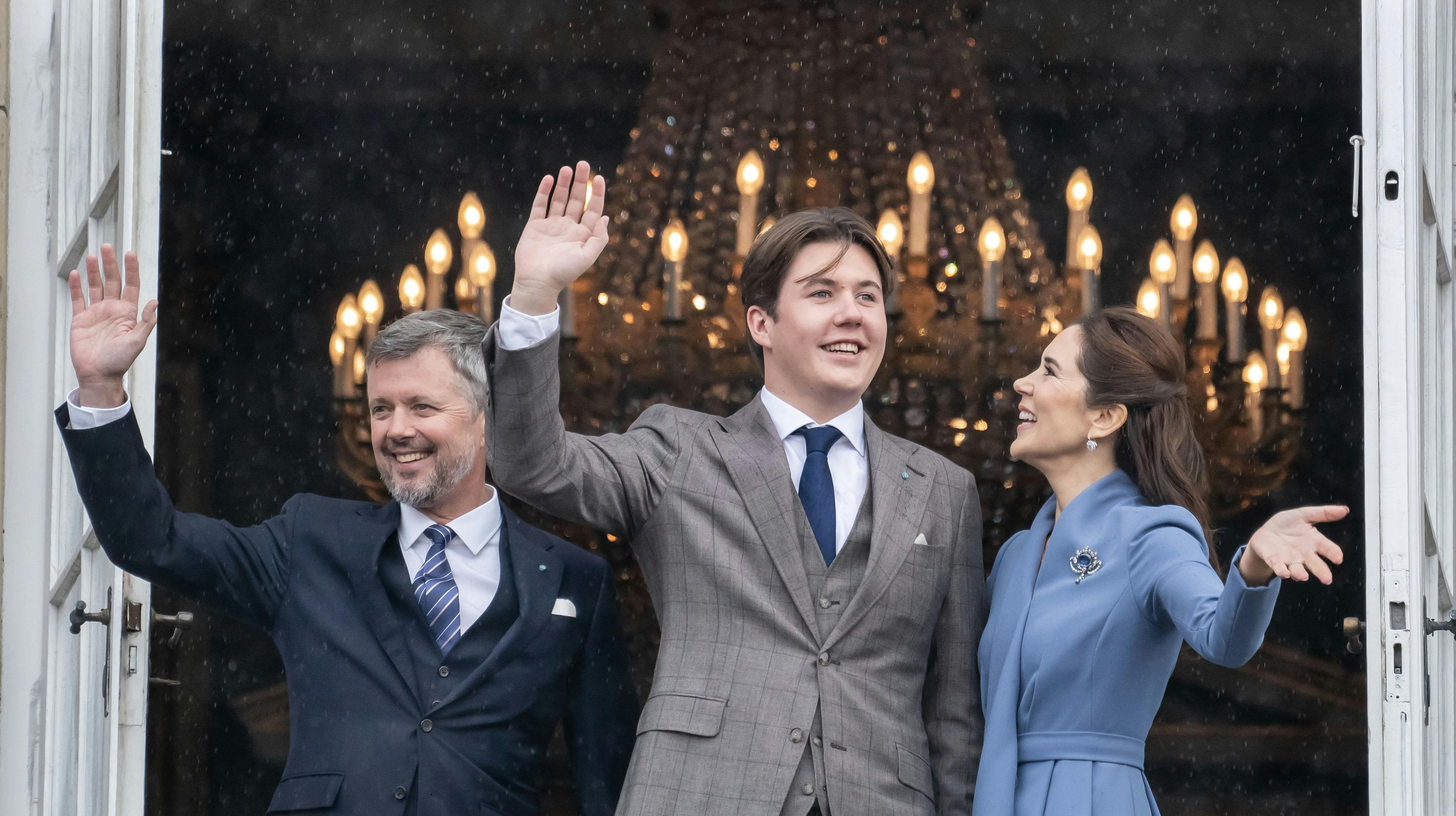 Prins Christian har været dybt involveret i sin egen tale.