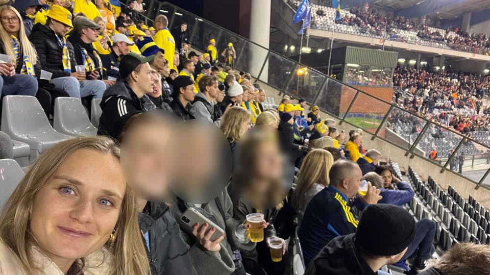 Josefine Harboe var på stadion, da hun fik at vide, at der havde været et skyderi ikke langt fra stadion.
