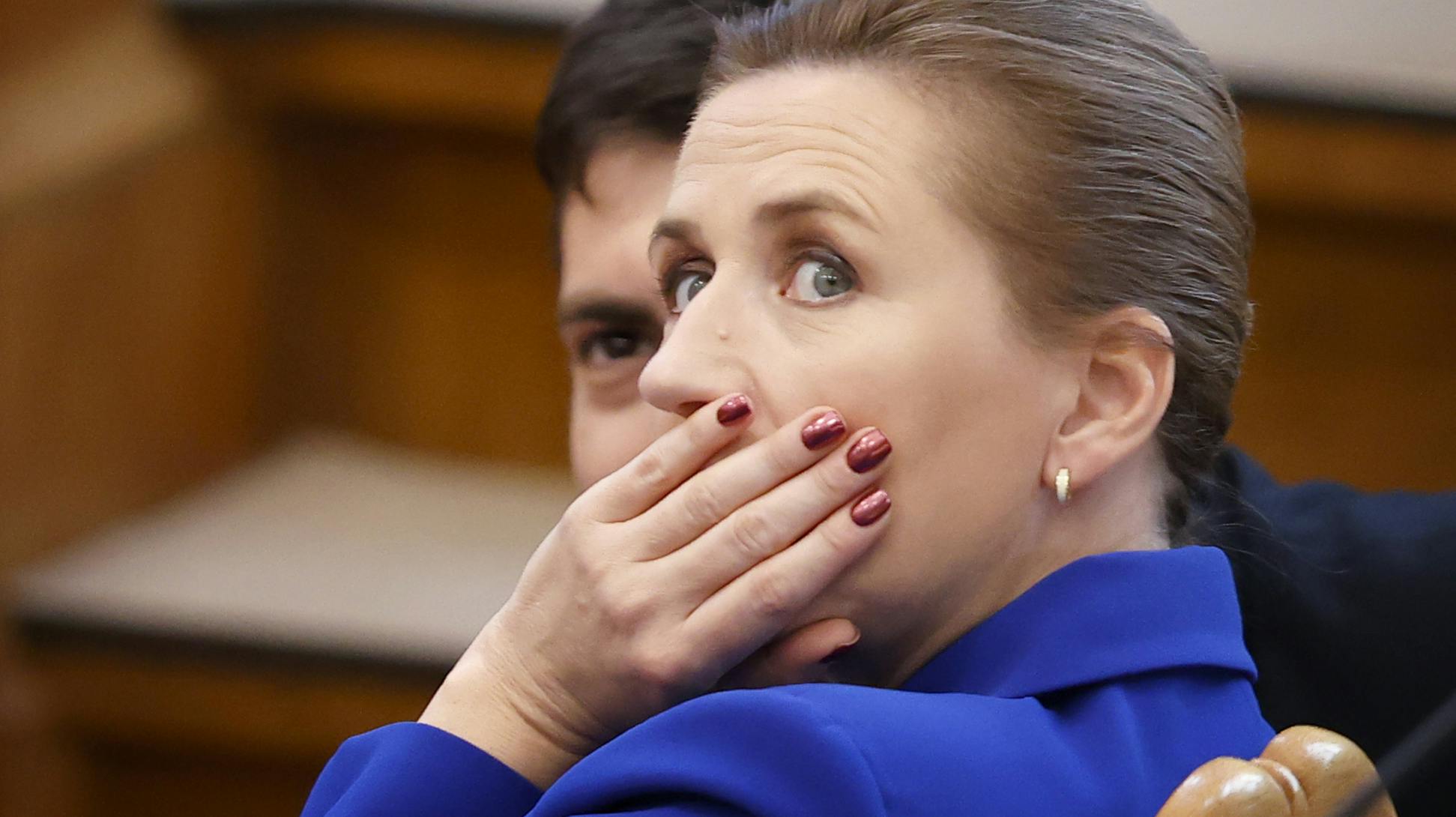 Folketingets åbningsdebat. Statsminister Mette Frederiksen (S) og Socialdemokraternes Frederik Vad (S).