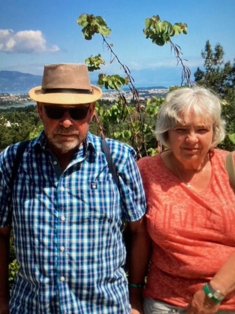 Børge Winther Pedersen og Lisbeth Klemmensen på ferie sammen.