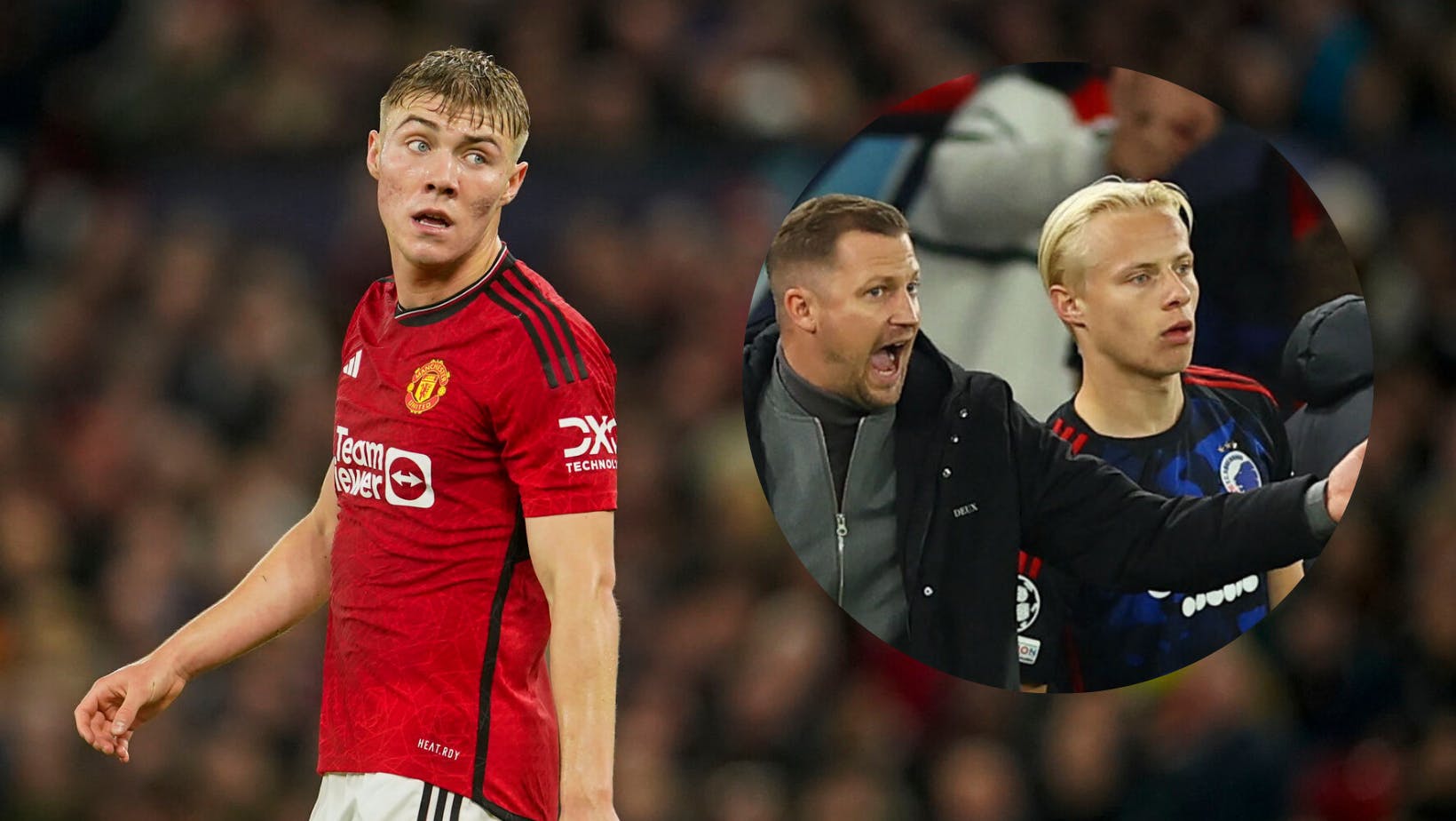 Rasmus Højlund og Oscar Højlund fik at vide, at de ikke måtte tale sammen før de to skulle spille mod hinanden i Champions League.