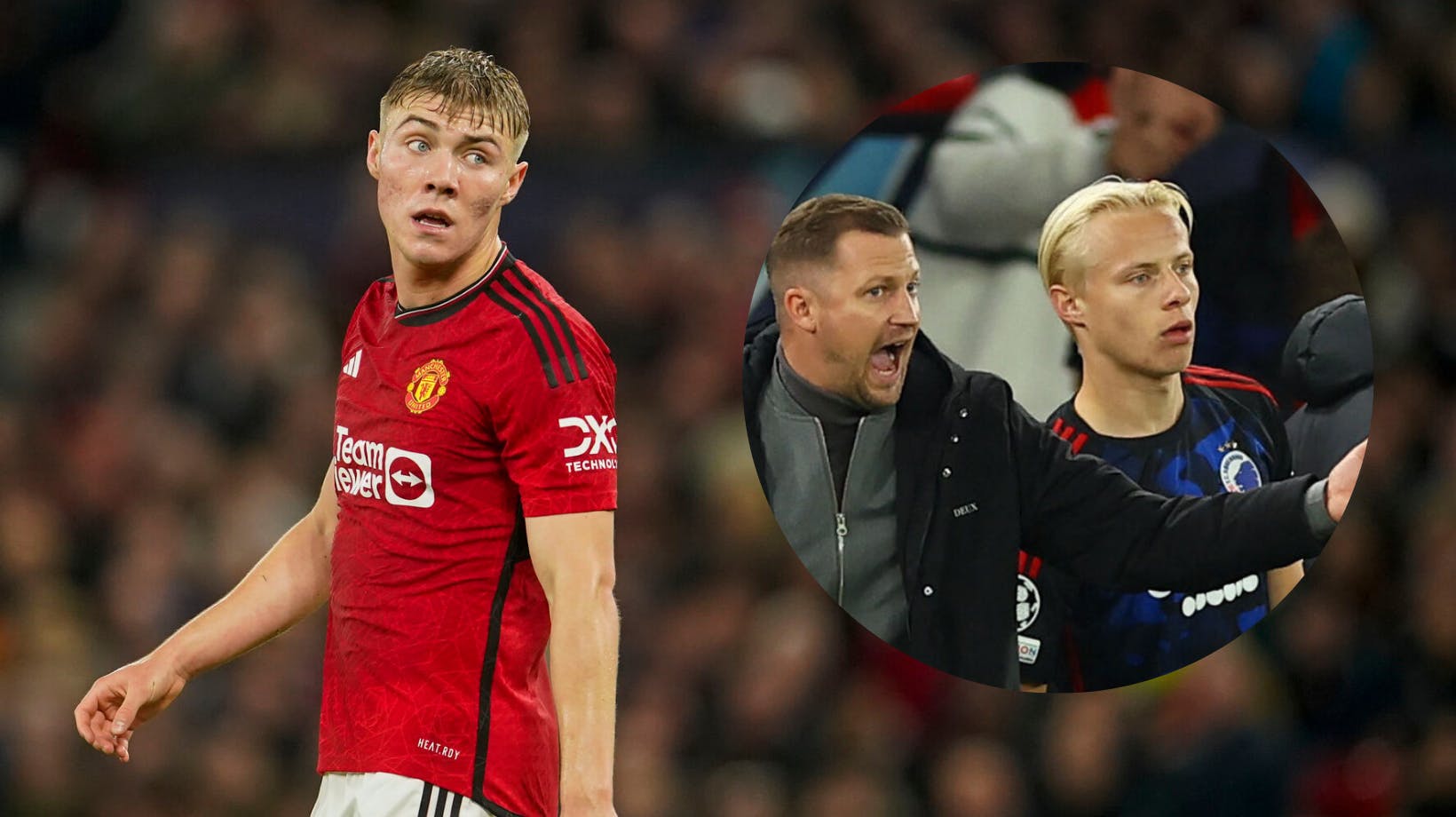 Rasmus Højlund og Oscar Højlund fik at vide, at de ikke måtte tale sammen før de to skulle spille mod hinanden i Champions League.