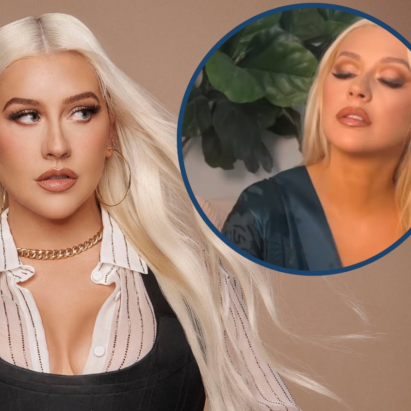 Christina Aguilera forsøger nu at booste salget af glidecreme med en annonce på sin Instagram-profil.