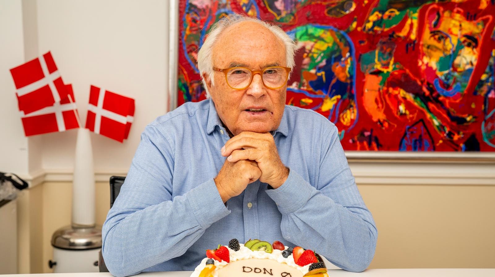 Don Ø ser frem til at fejre sin 80-års fødselsdag, og 17. november holder han en reception for venner og bekendte