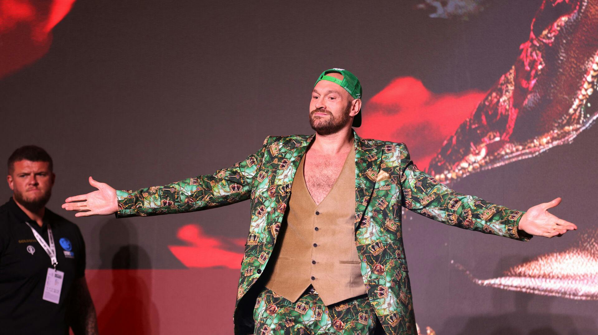 Tyson Fury bokser lørdag mod Francis Ngannou. 