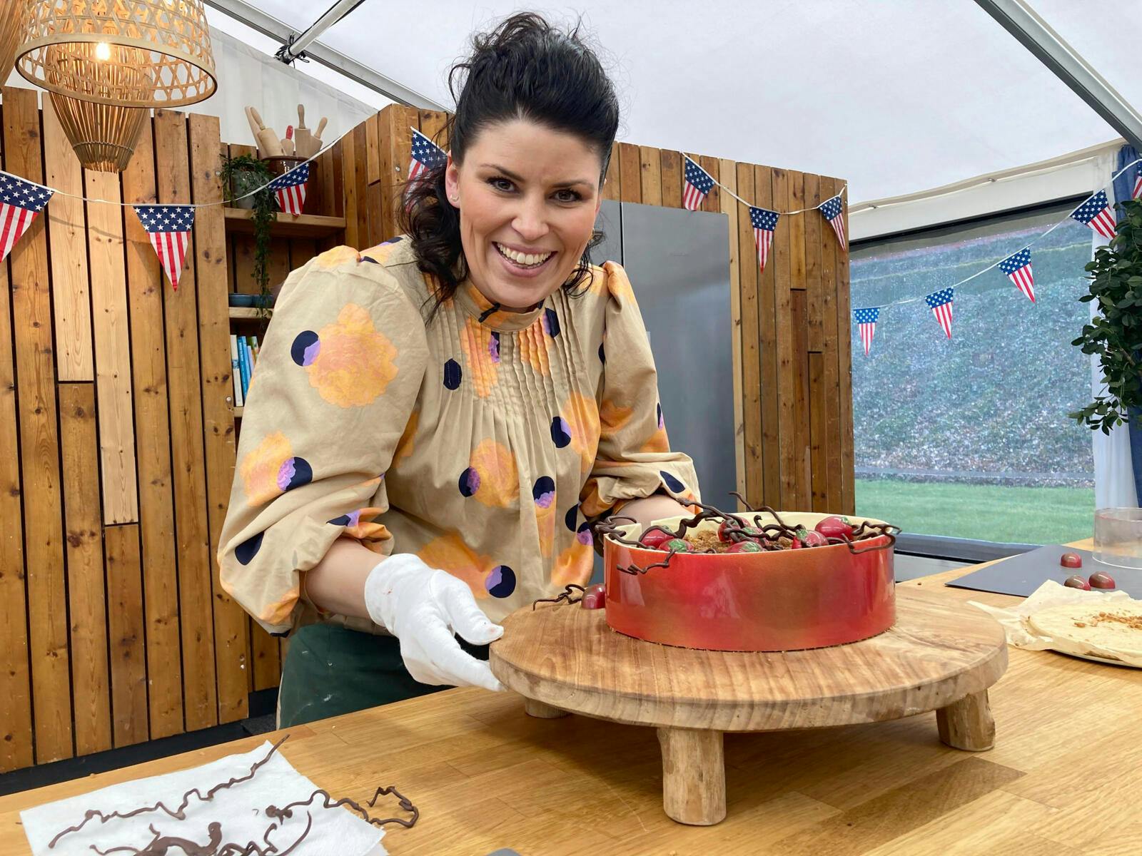 Socialrådgiveren var i sit es i bageteltet.