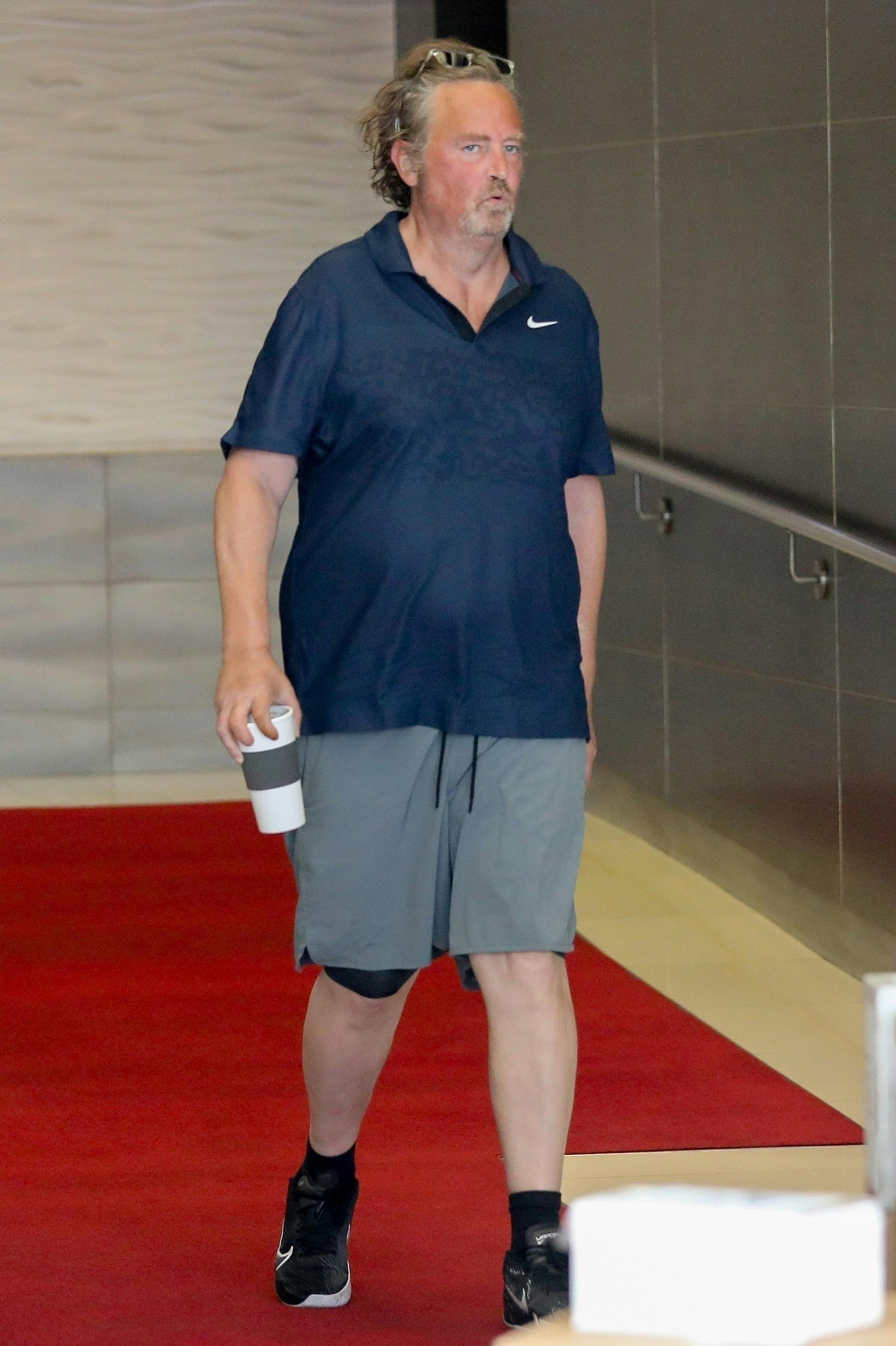 Dette er det sidste foto, som blev taget af Matthew Perry den 3. oktober 2023.