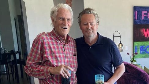 Matthew Perry delte dette billede med sin far John Bennett Perry for blot 14 dage siden. 