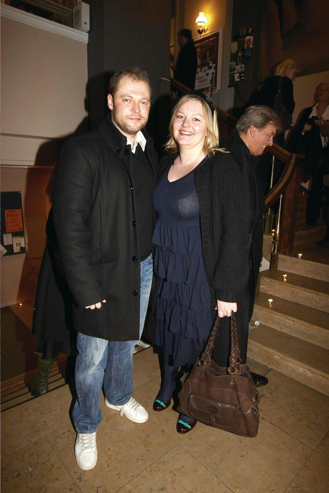 Privaten deler skuespilleren med Louise Hauberg Lohmann, 44.