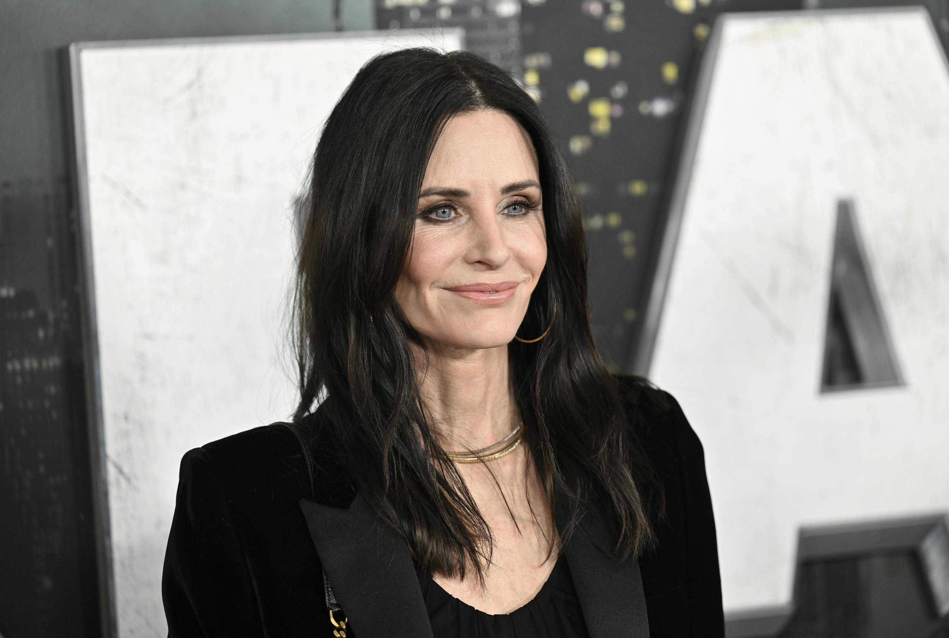 Courteney Cox attends the world premiere of "Scream VI" at AMC Lincoln Square on Monday, March 6, 2023, in New York. (Photo by Evan Agostini/Invision/AP)