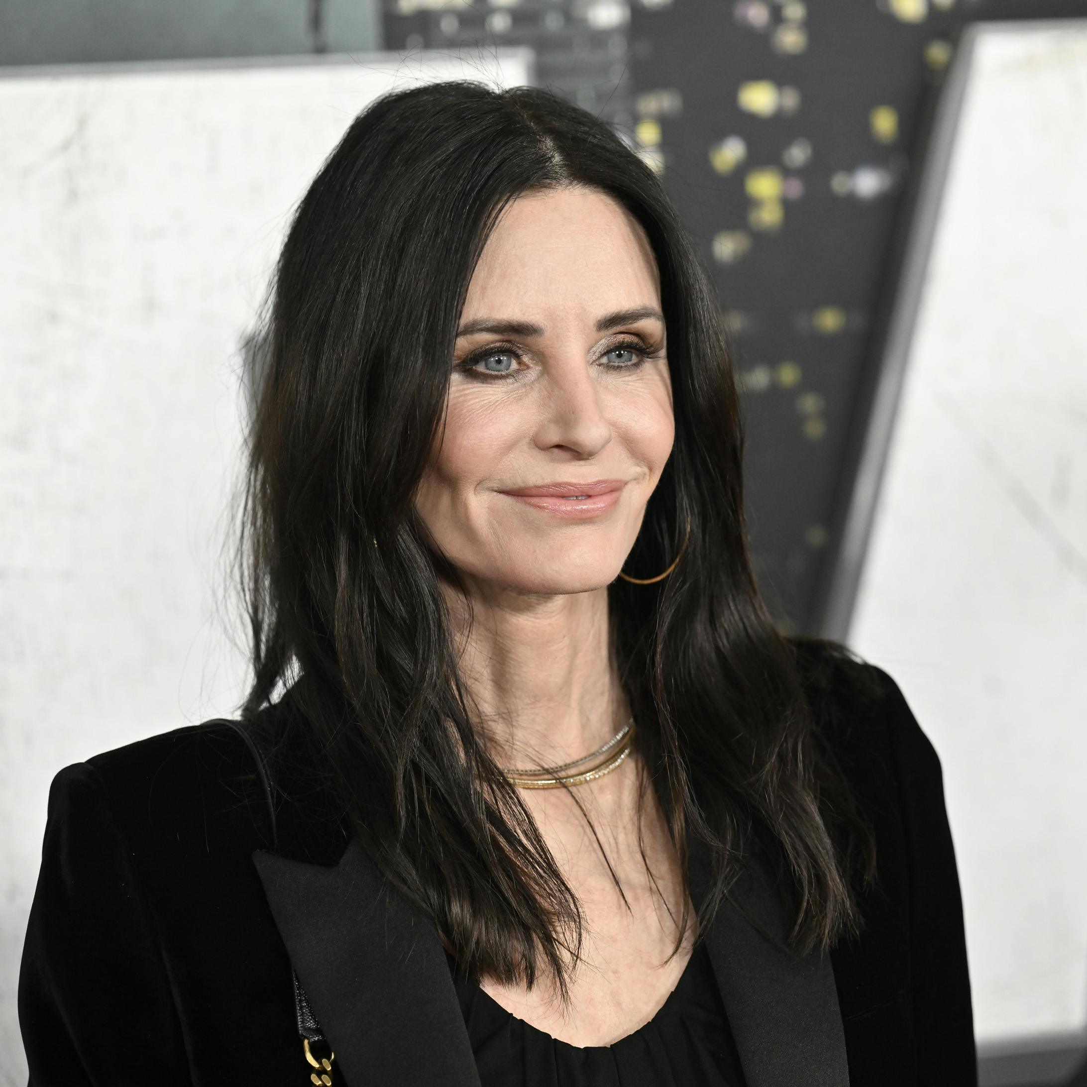 Courteney Cox attends the world premiere of "Scream VI" at AMC Lincoln Square on Monday, March 6, 2023, in New York. (Photo by Evan Agostini/Invision/AP)