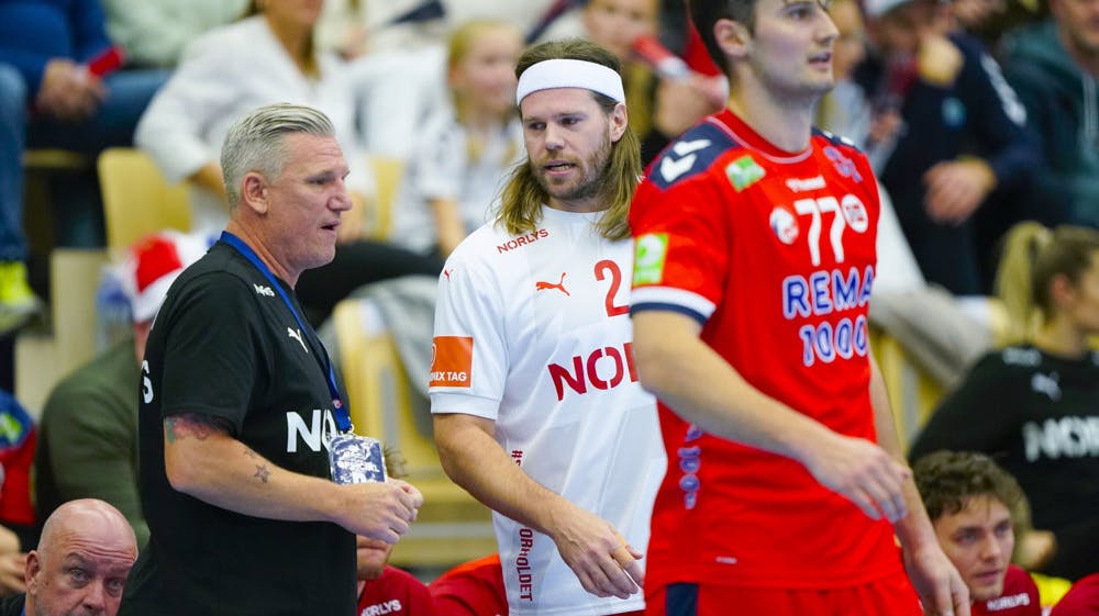 Mikkel Hansen var tilbage på landsholdet for første gang siden VM i januar efter sin sygemelding. 
