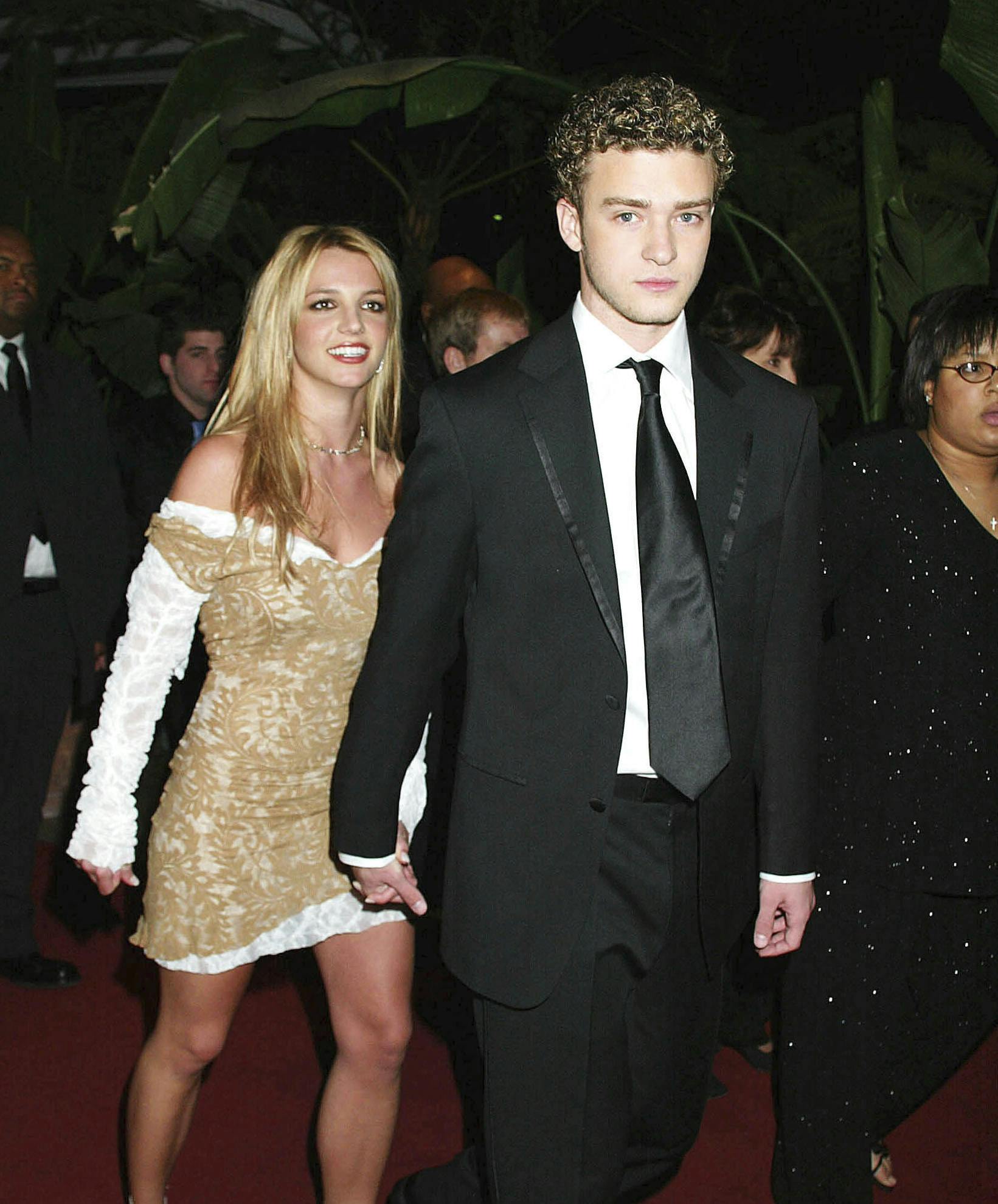 OCTOBER 17th 2023: Britney Spears reveals she had an abortion in 2000 because Justin Timberlake "did not want to be a father." Her new memoir, "The Woman In Me" is scheduled for release on October 24th. - File Photo by: zz/Russ Einhorn/STAR MAX/IPx 2002 2/26/02 Britney Spears and Justin Timberlake at a pre-Grammy Awards party held on February 26, 2002 at The Beverly Hills Hotel in Beverly Hills, Los Angeles, California.
