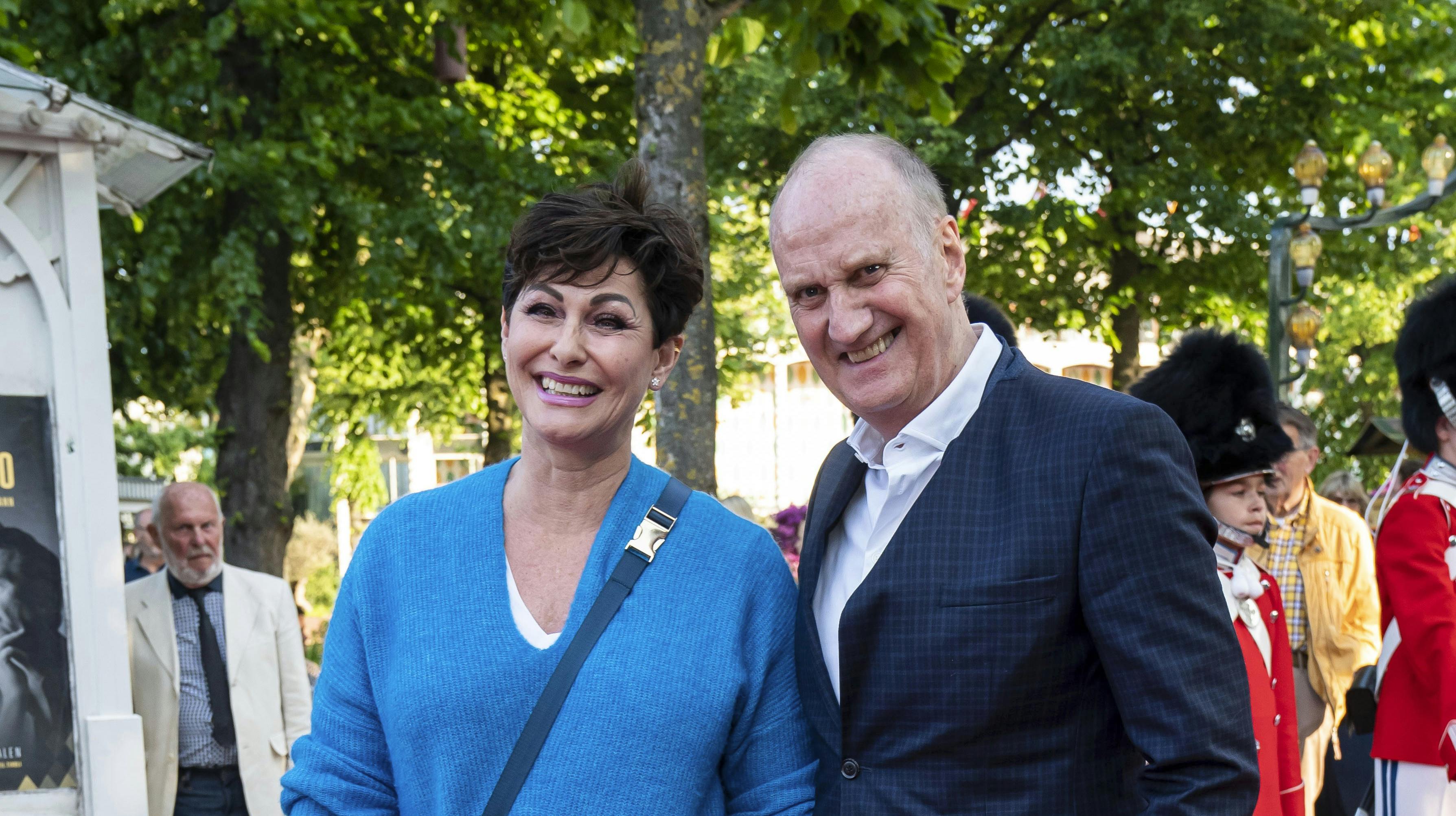 Søren Pilmark sammen med sin kone Susanne Pilmark. 