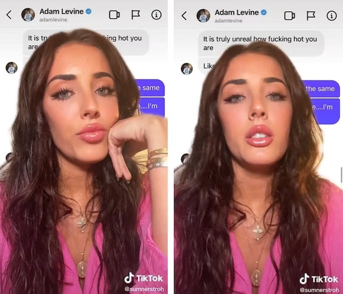 Influenceren Sumner Stroh påstår at haft en affære med Adam Levine, forsanger i bandet Maroon 5.