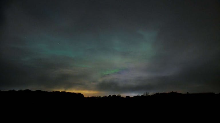 Bor du i Tommerup på Fyn, kan du være heldig at se nordlyset i aften.Foto: Presse-fotos.dk
