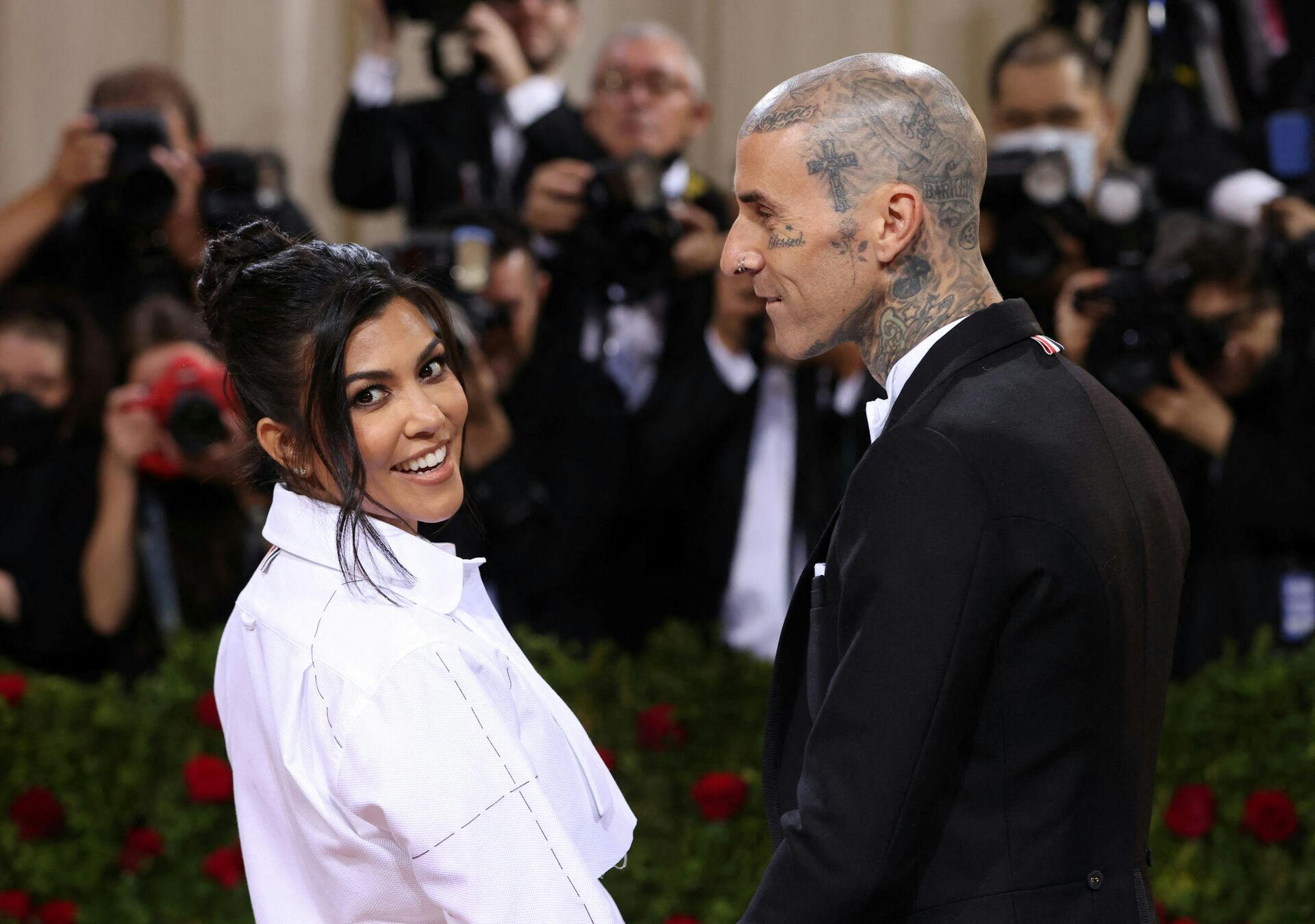 Kourtney Kardashian og Travis Barker blev for få dage siden forældre. 