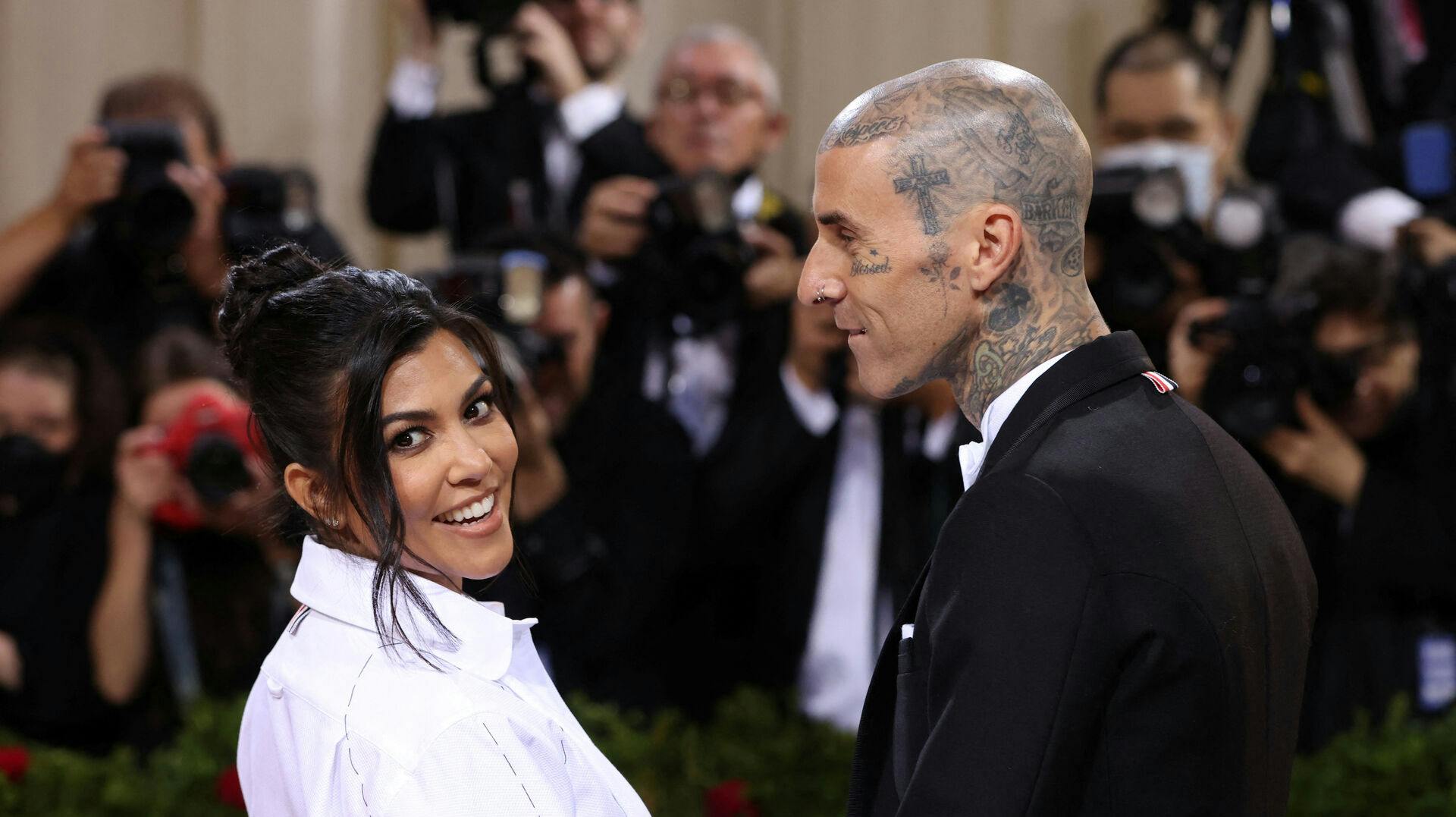 Kourtney Kardashian og Travis Barker blev for få dage siden forældre.