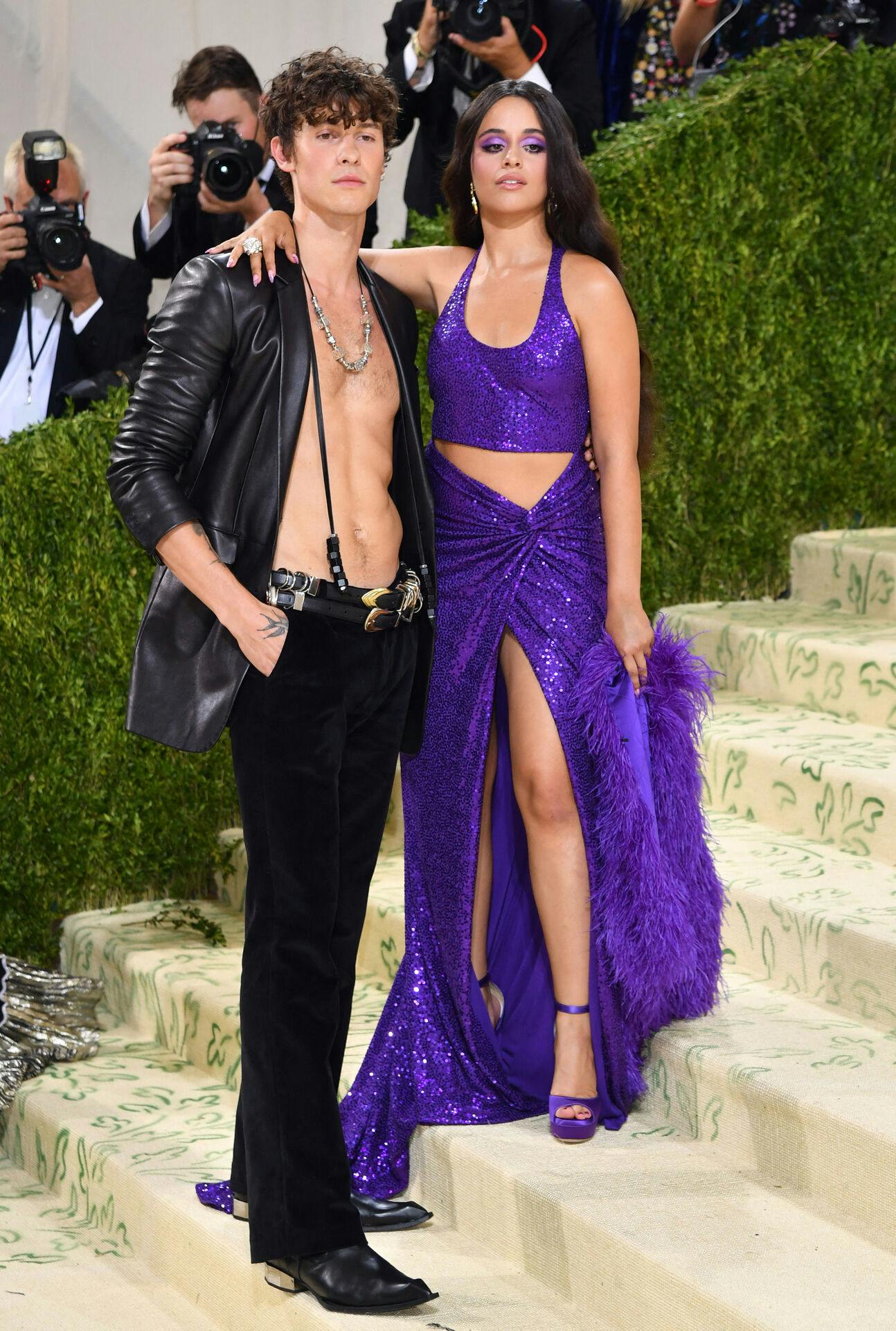 Den canadiske Shawn Mendes og den cubansk-amerikanske Camila Cabello til Met Gala i 2021.