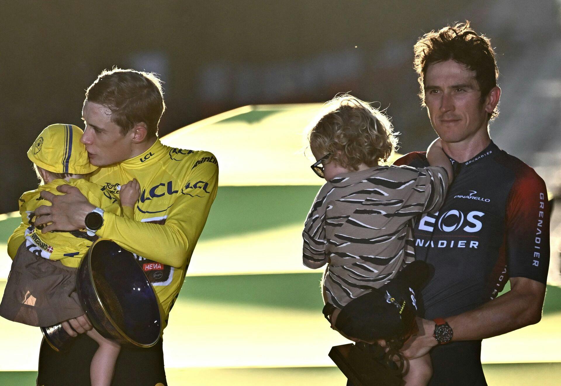 Geraint Thomas endte sidste år på podiet i Tour de France, men måtte se sig slået af Jonas Vingegaard.&nbsp;