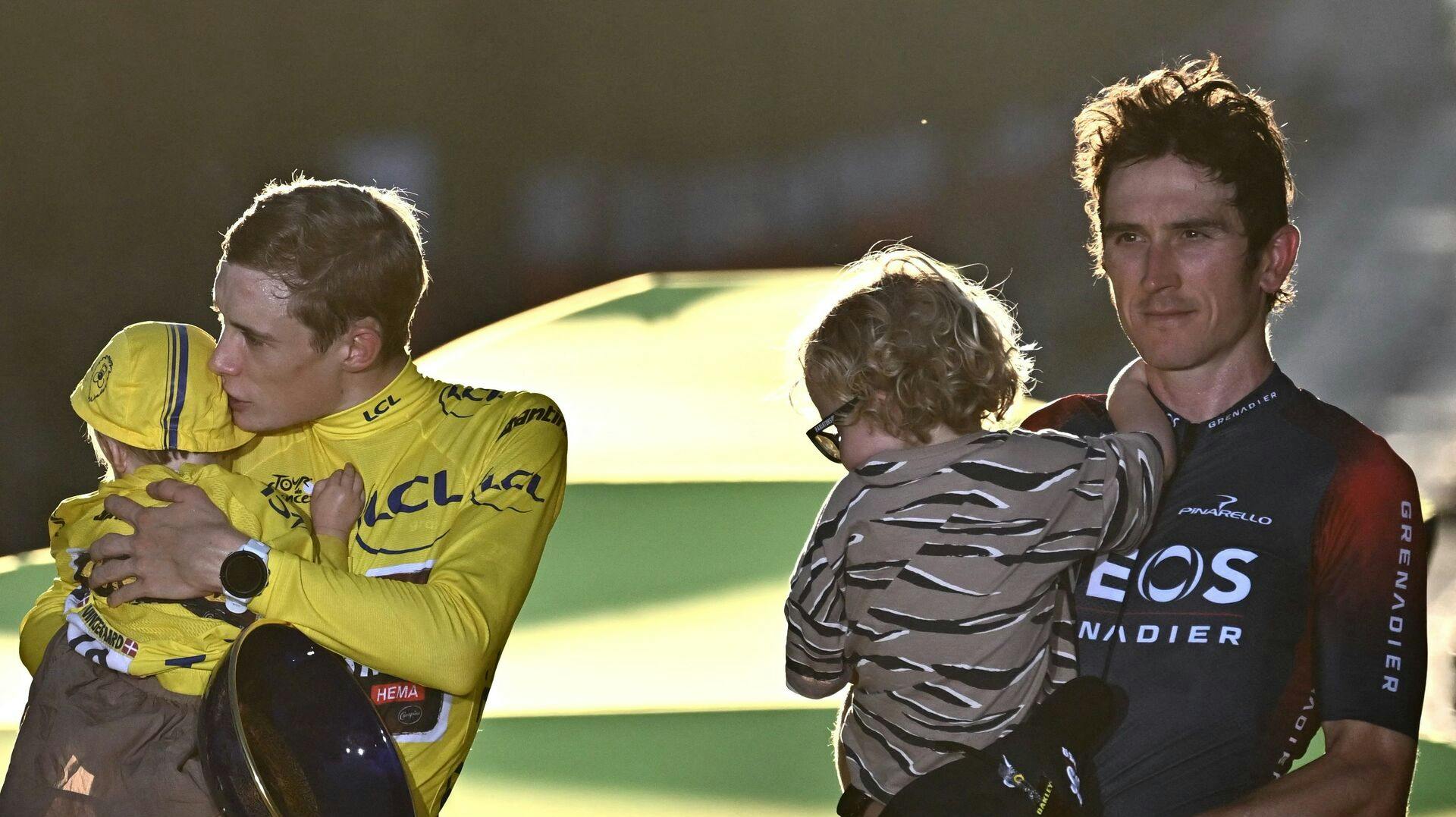 Geraint Thomas endte sidste år på podiet i Tour de France, men måtte se sig slået af Jonas Vingegaard. 