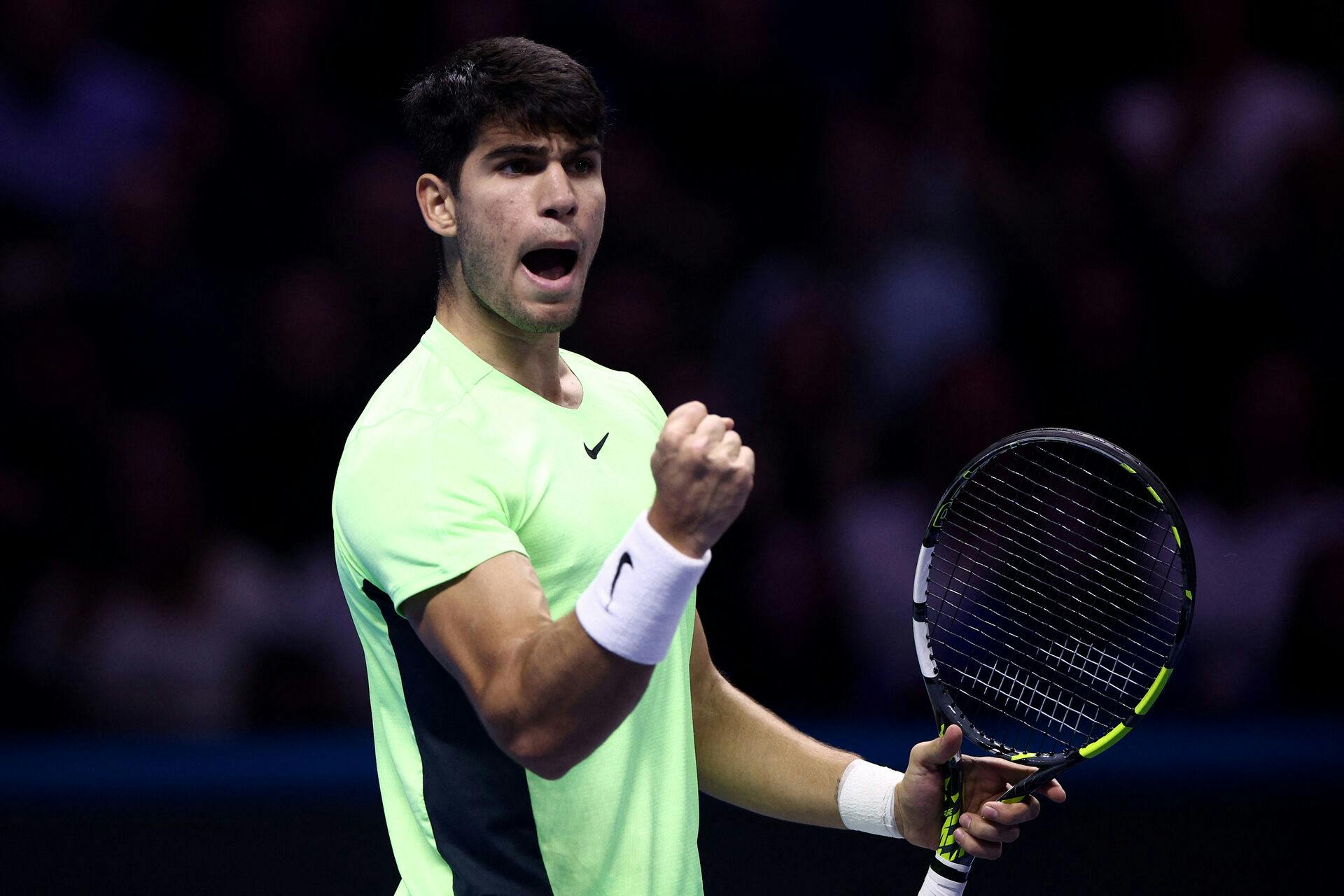 Carlos Alcaraz var flyvende i sin anden kamp ved ATP Finals, hvor han mødte Andrey Rublev i deres første indbyrdes opgør.&nbsp;