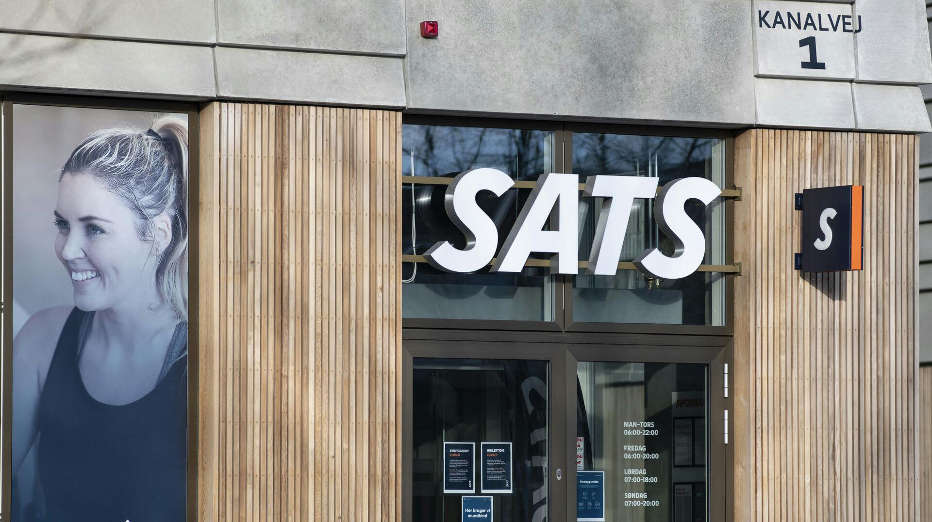 Sats fitness og motionscenter Lyngby. Sats Danmark, der har overtaget Fitness dk – som kan anes på skiltet under Sats