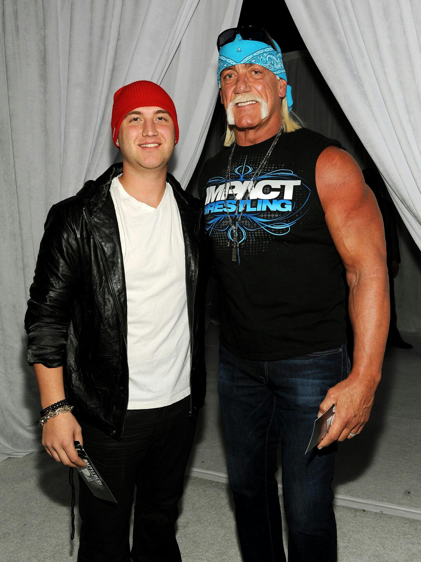 Nick Hogan og Hulk Hogan i 2011