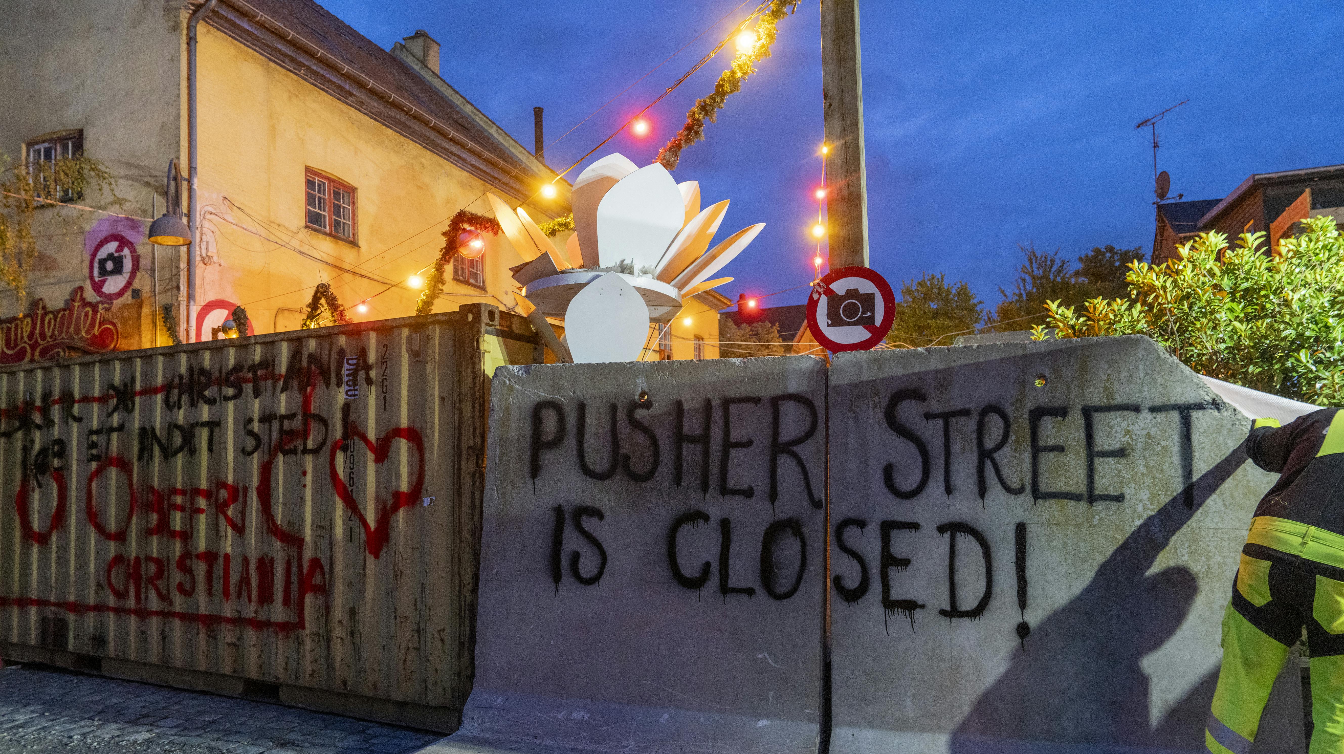 Beboere på Christiania lukker pusher street