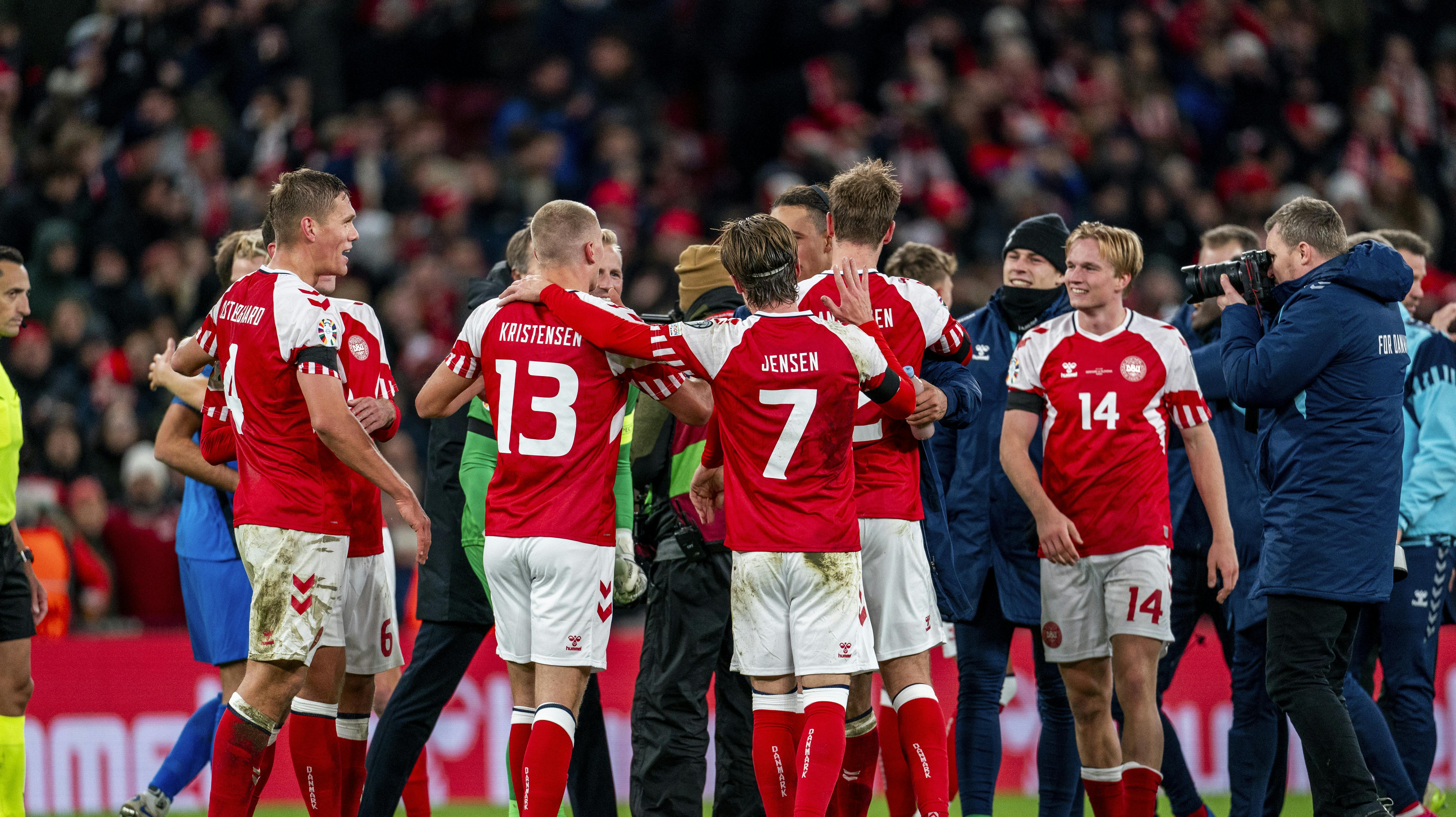 Victor Kristiansen og resten af landsholdet har sikret sig EM-deltagelse. Men det betyder ikke, at de kommer til at tage let på kampen mod Nordirland mandag aften.