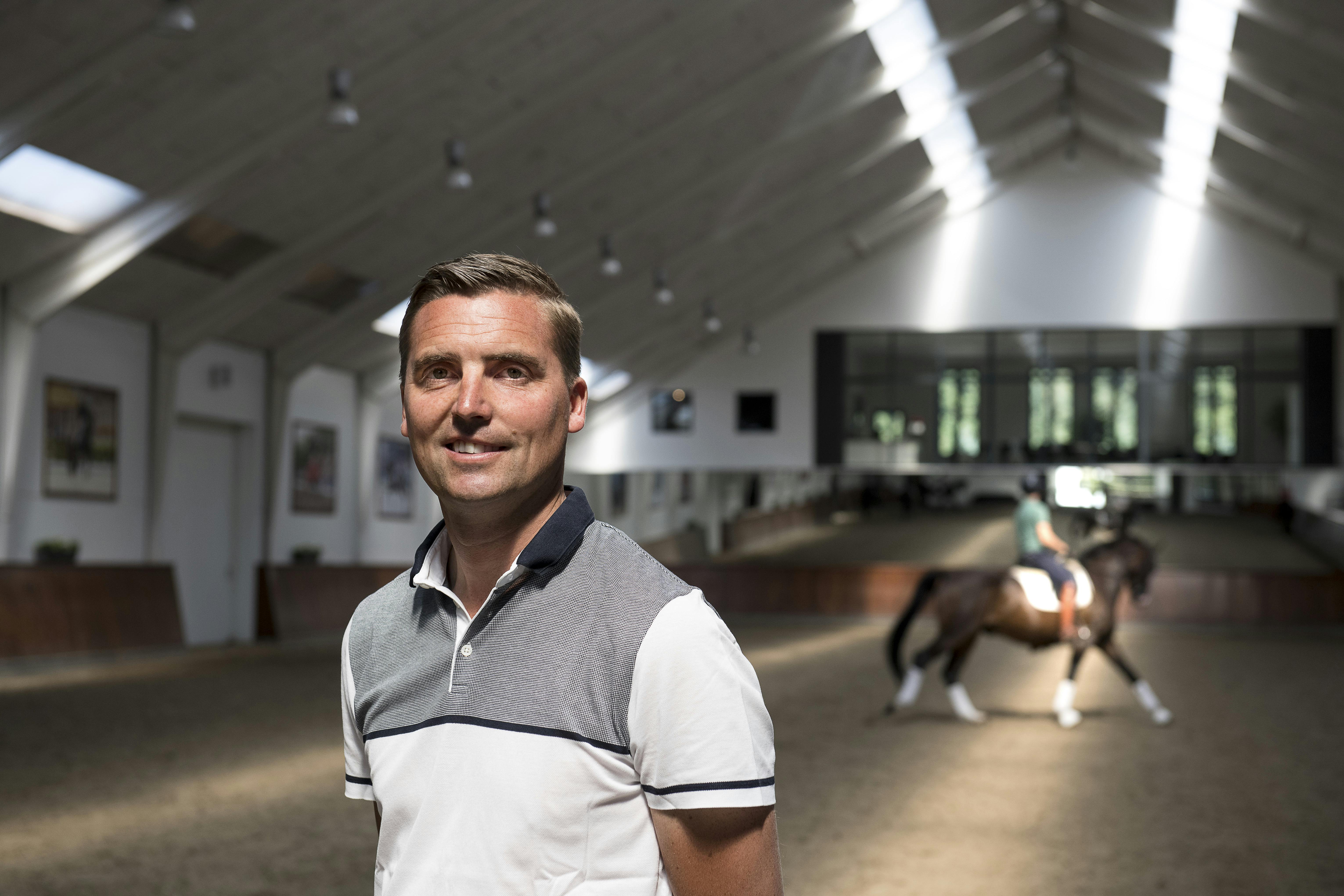 Andreas Helgstrand, ejer, Helgstrand Dressage. Foto: © Michael Bo Rasmussen / Baghuset. Dato: 04.07.18. Bestilt af Brian Berg. Berlingske.