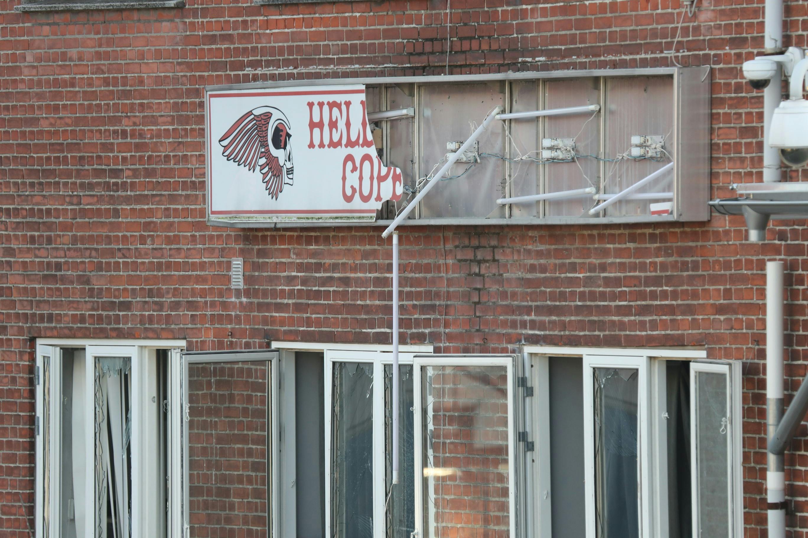Hells Angels klubhus på Svanevej blev 9. september udsat for et bombeangreb.