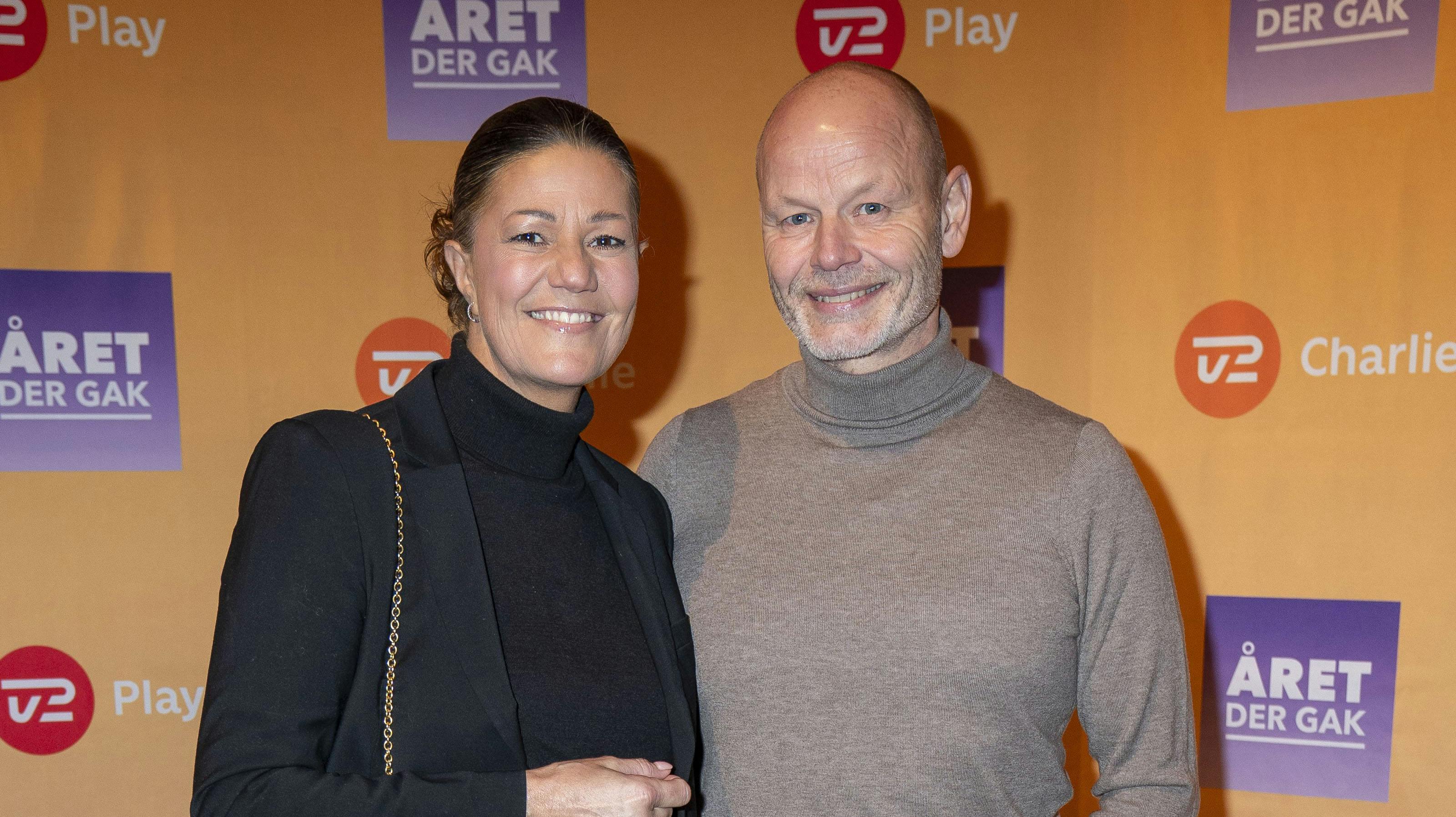 Mette Blomsterberg og kæresten Jack fik deres rød løberdebut tidligere på måneden til "Året der gak".