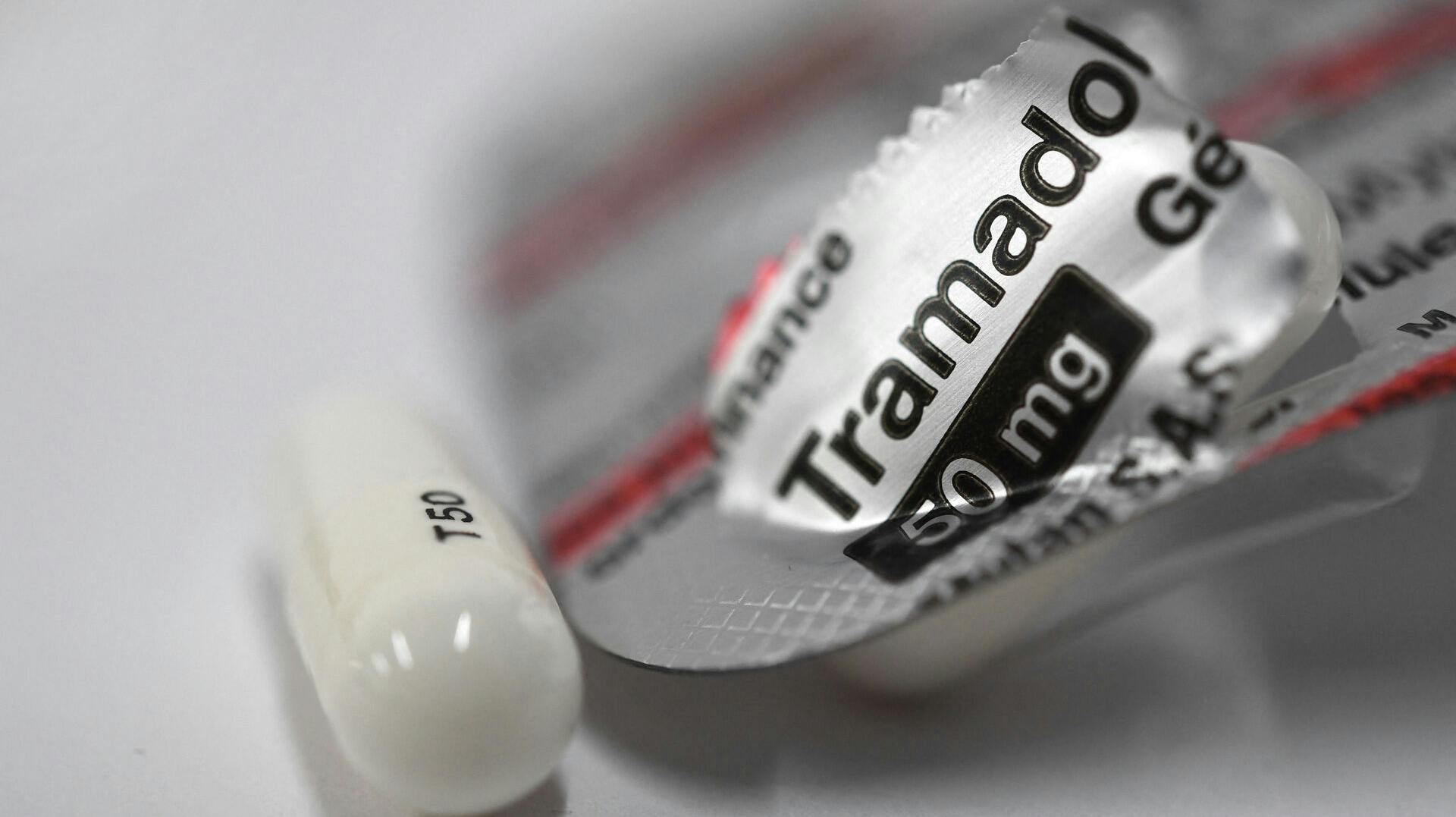 A photo shows a pill of the painkiller Tramadol on January 17, 2020 in Quimper, western France. Fred TANNEAU / AFP