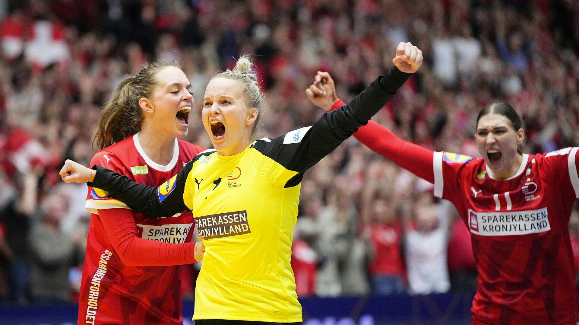 Danmark vandt sin første kamp ved VM over Serbien.