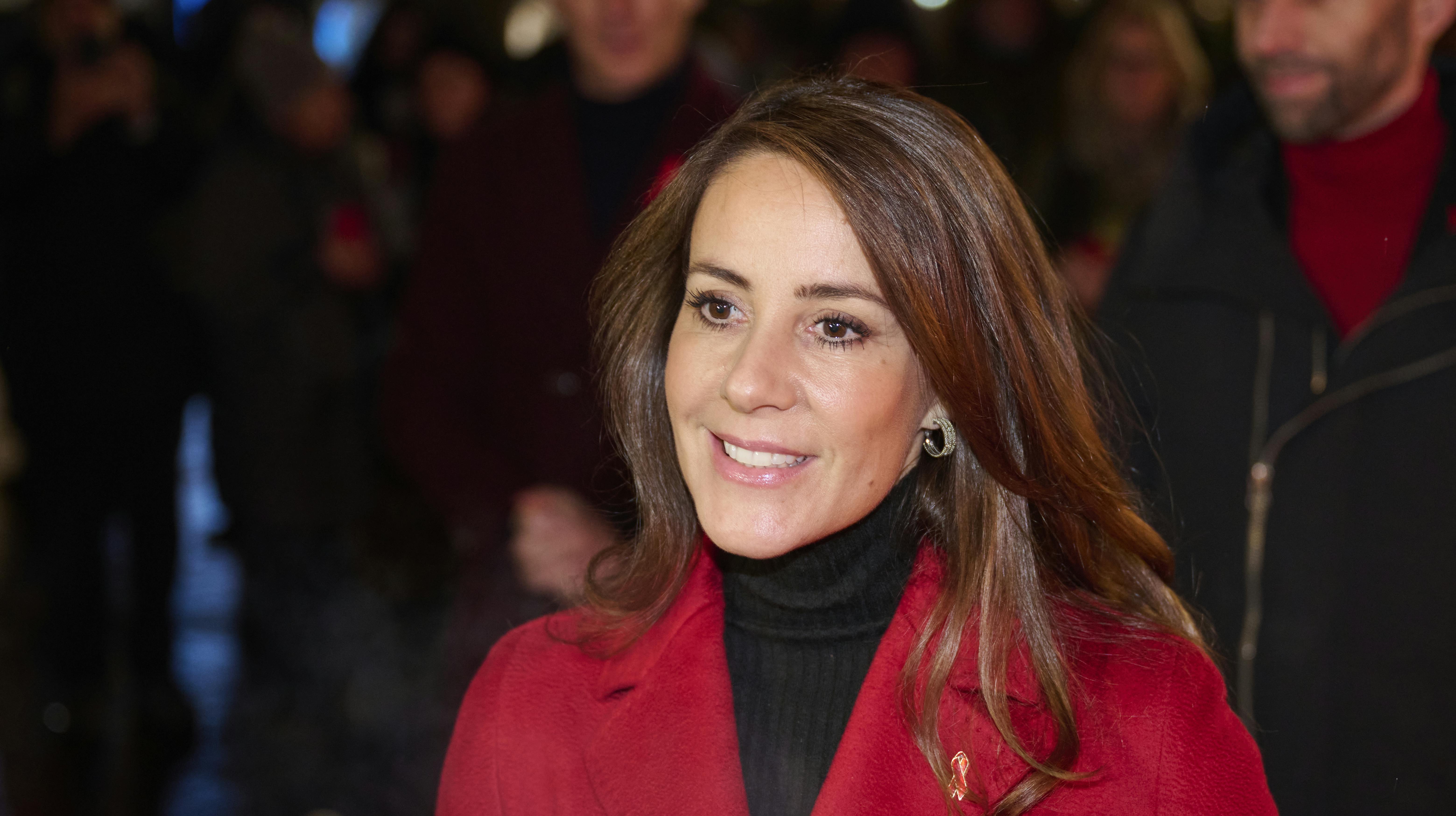 Til den fremmødte presse i forbindelse med AIDS-Fondets ”Lystænding på Kultorvet” fortalte prinsesse Marie, at hun glæder sig rigtig meget til julen: